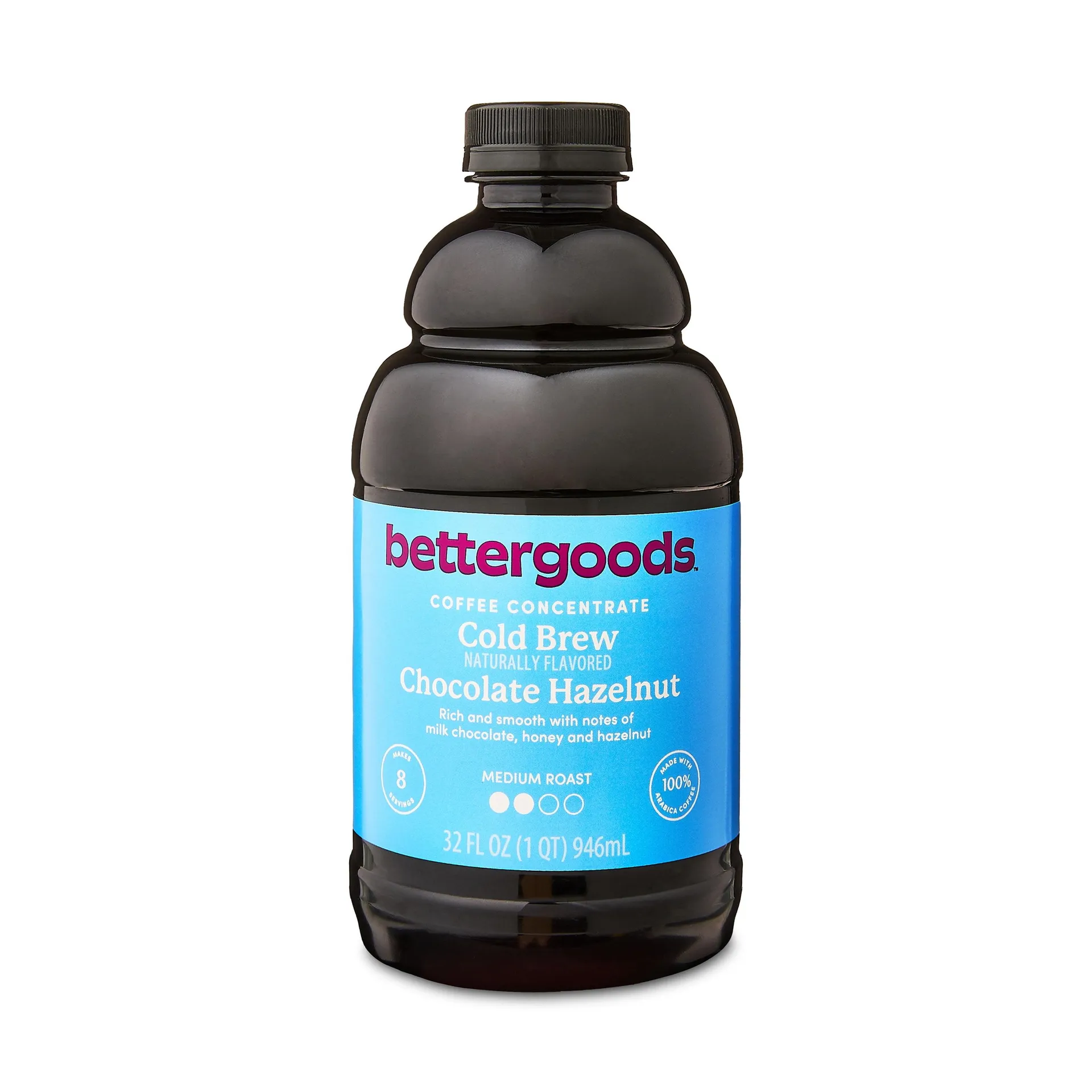 bettergoods Chocolate Hazelnut Cold Brew Coffee Concentrate, Medium Roast, 32 fl oz