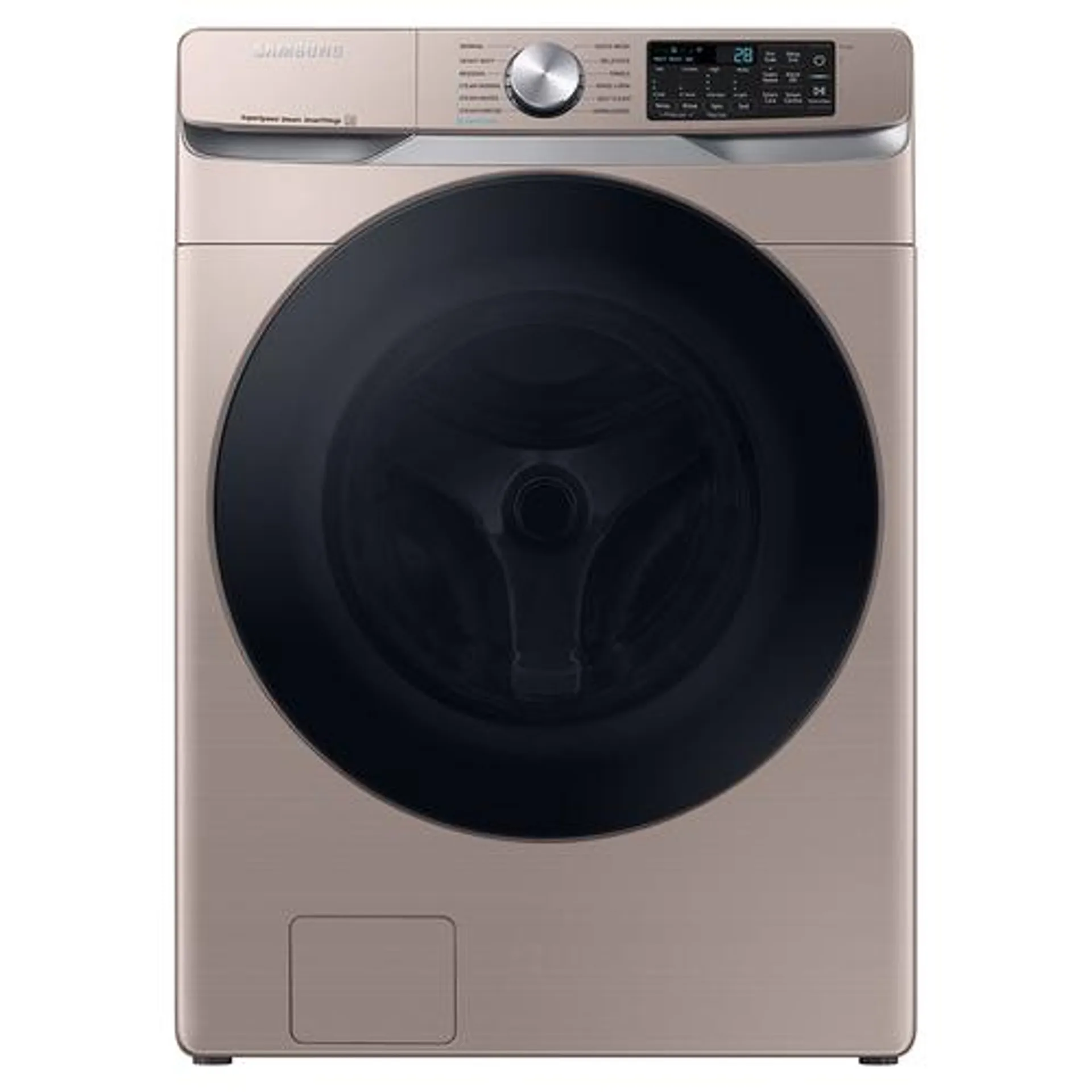 4.5 CuFt Smart Steam Front Load Champagne Washer with Super Speed Wash