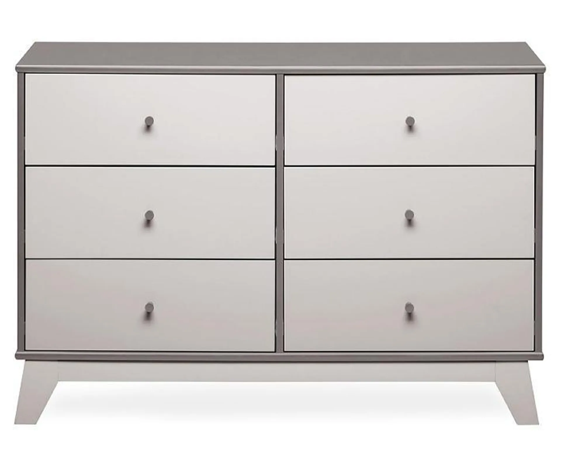 Rowan Valley Flint Gray Two-Tone 6-Drawer Dresser