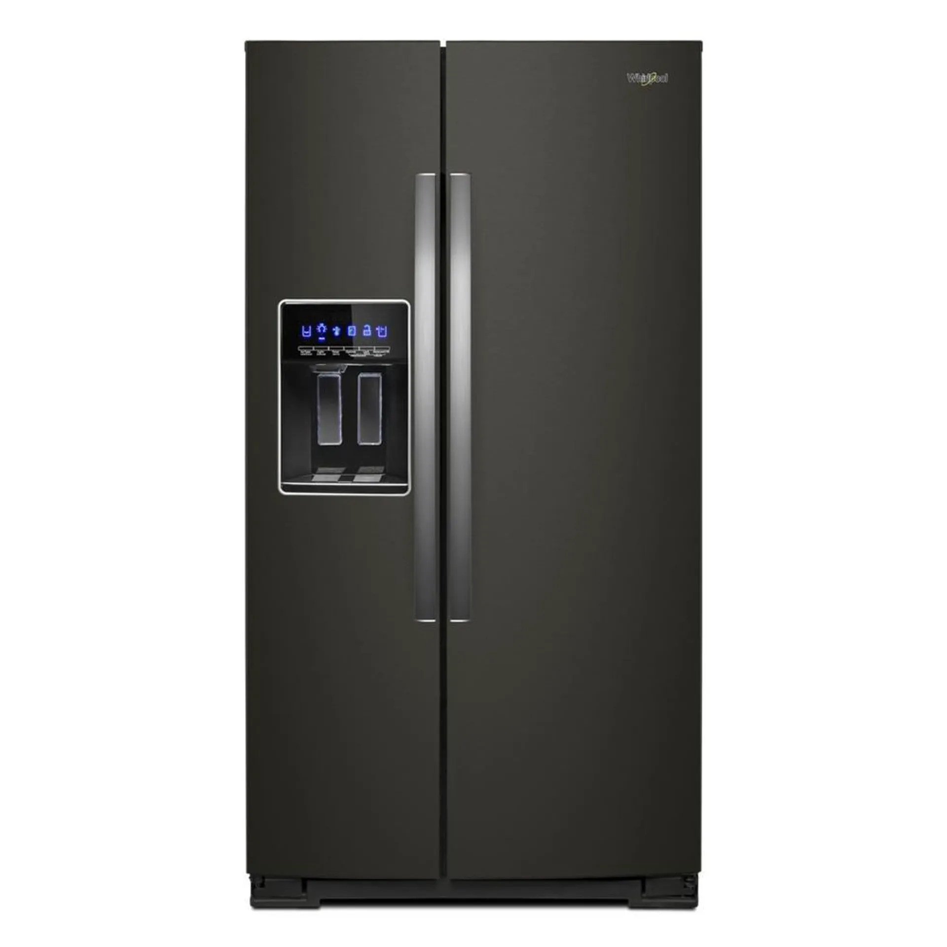 Whirlpool® 20.6 cu.ft. Fingerprint Resistant Black Stainless Steel Side-by-Side Counter Depth Refrigerator