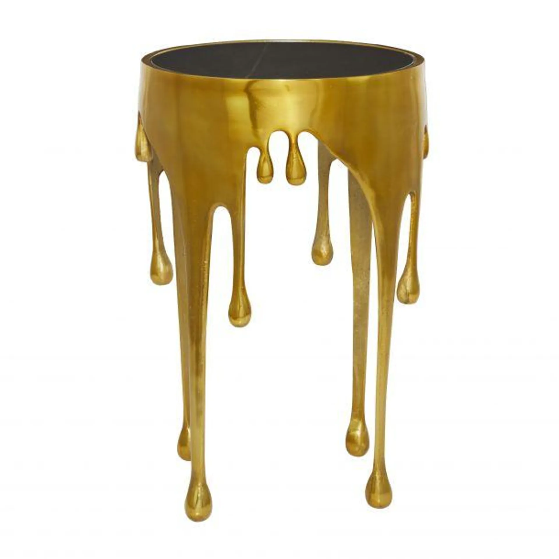 Contemporary 25" Accent Table by Marisol + Daisy - Gold