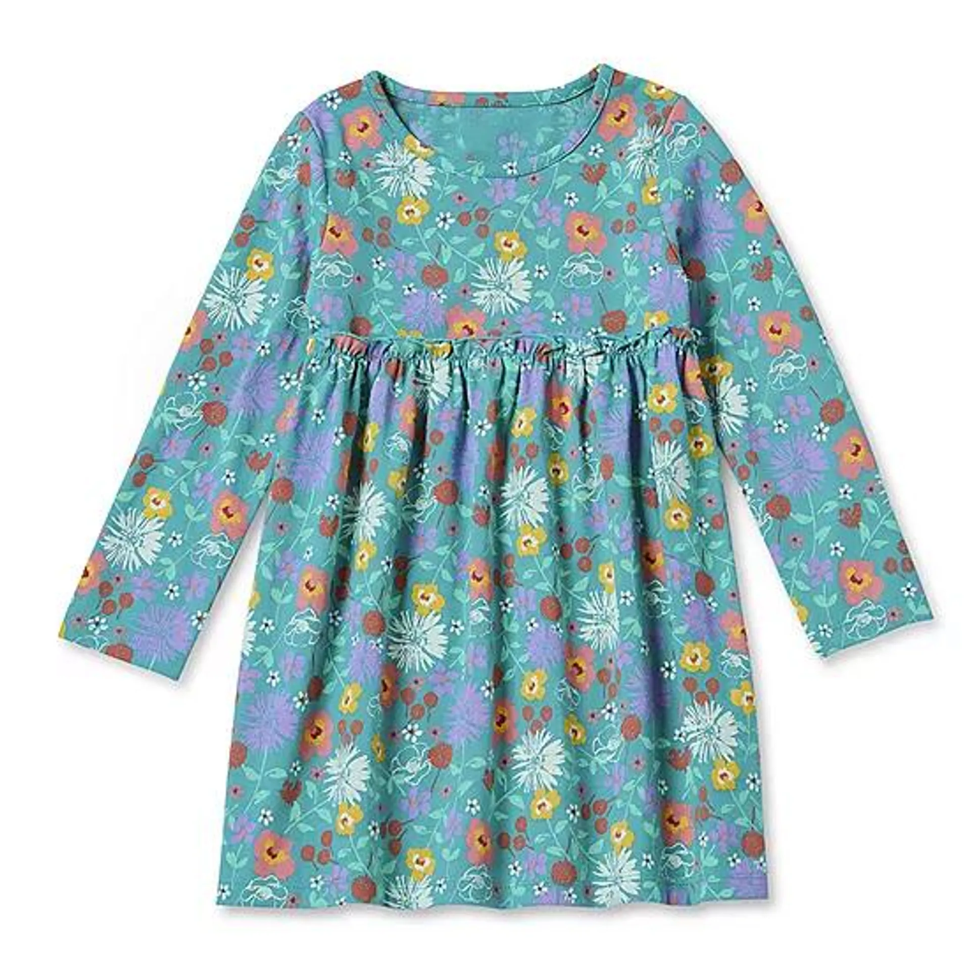 Okie Dokie Toddler & Little Girls Long Sleeve A-Line Dress