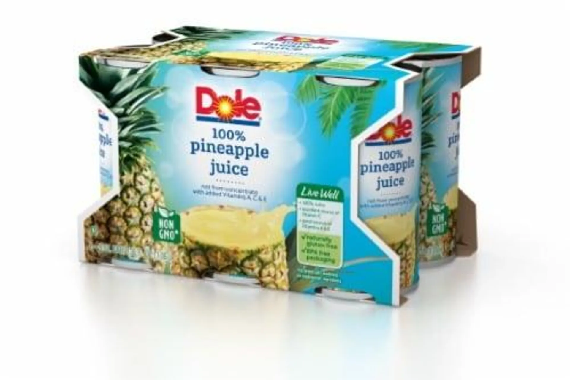 DOLE 100% Pineapple Juice (Pack of 14)