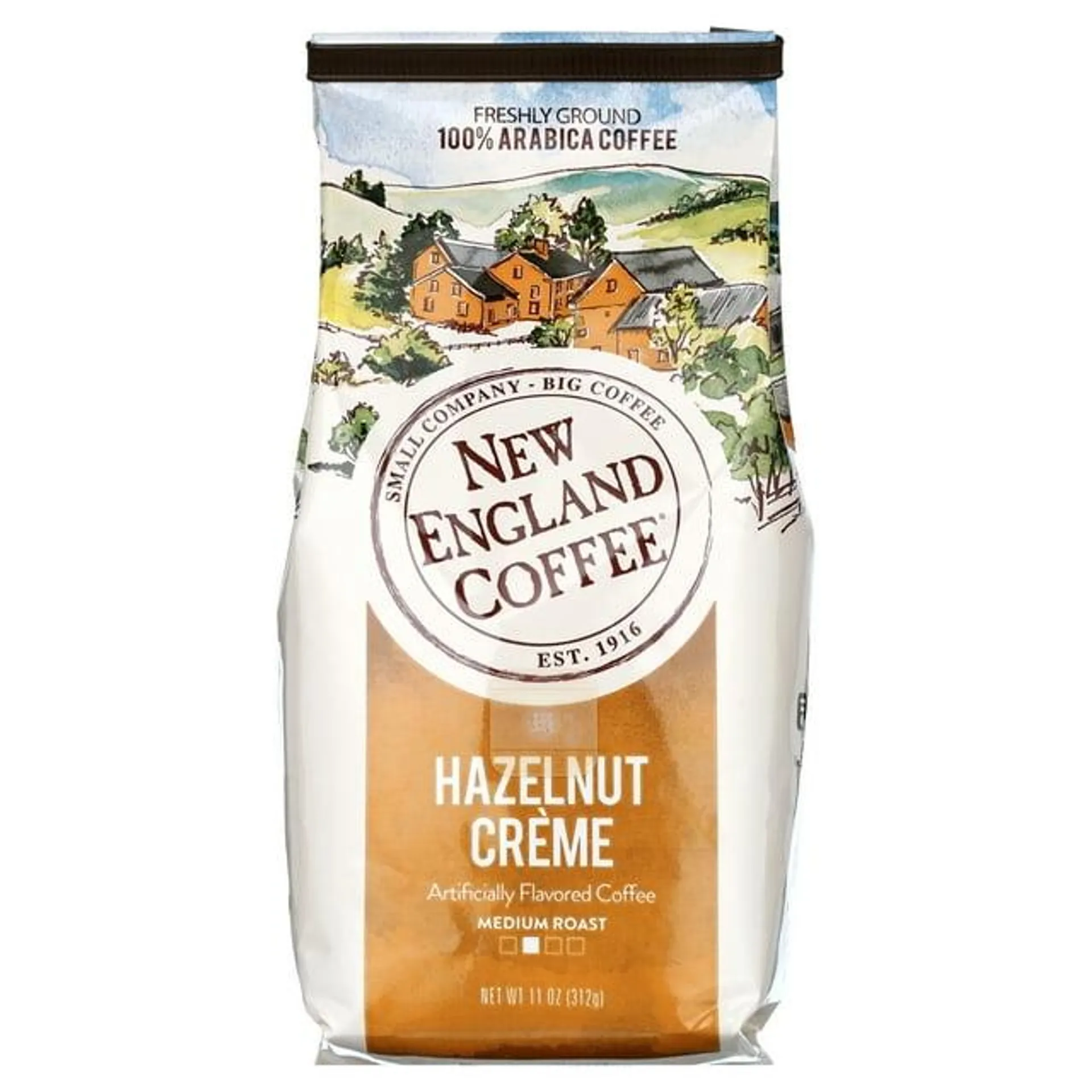 New England Coffee Hazelnut Crème 100% Arabica Coffee, 11 oz