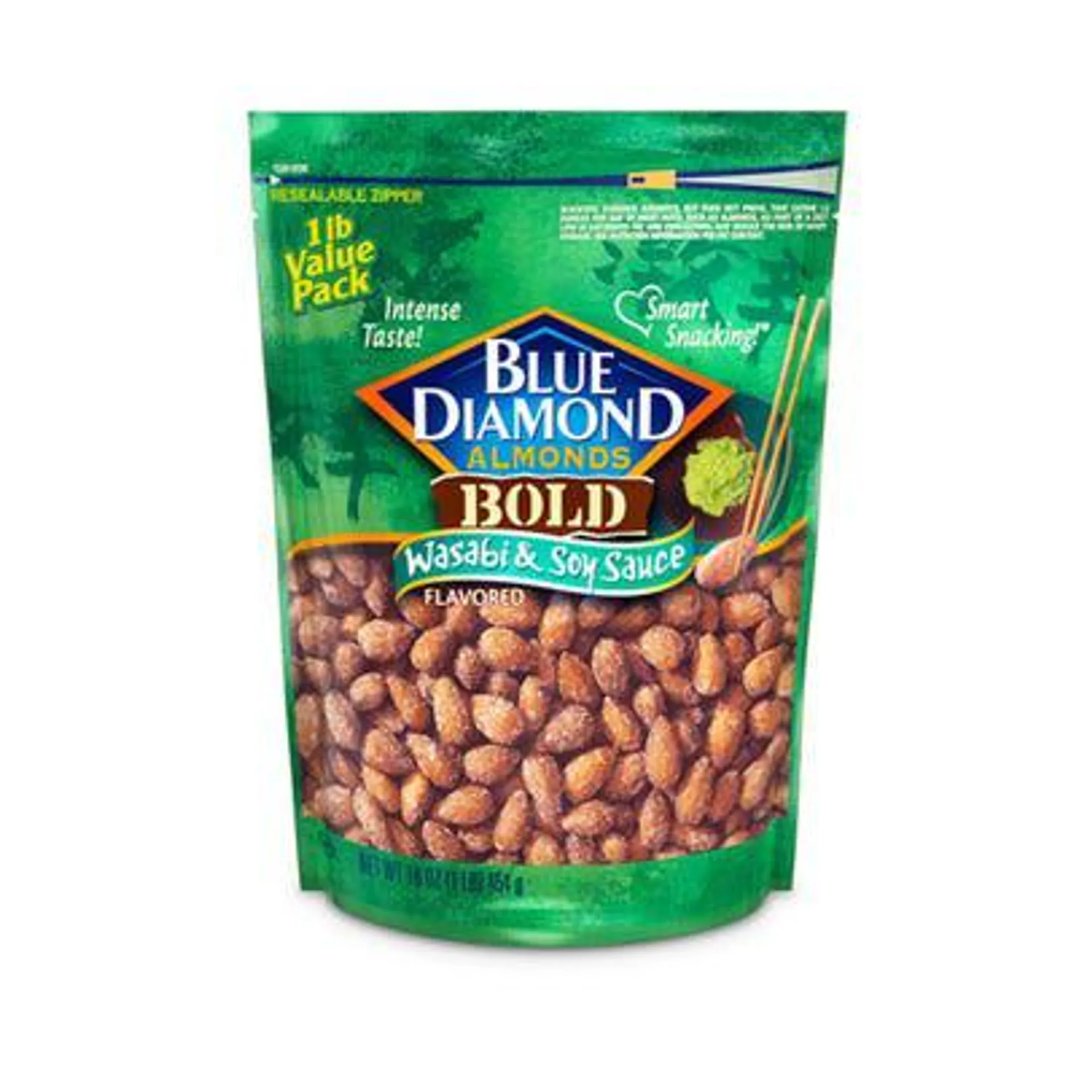 Blue Diamond BOLD Almonds, Wasabi & Soy Sauce, 16 oz