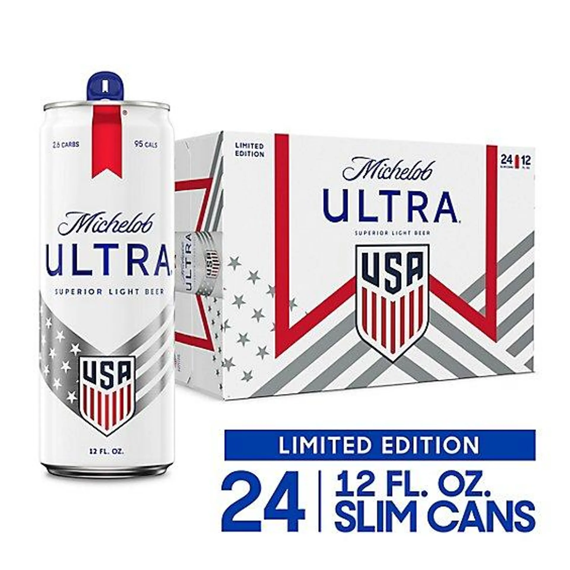 Michelob ULTRA Light Beer Pack In Cans - 24-12 Fl. Oz.