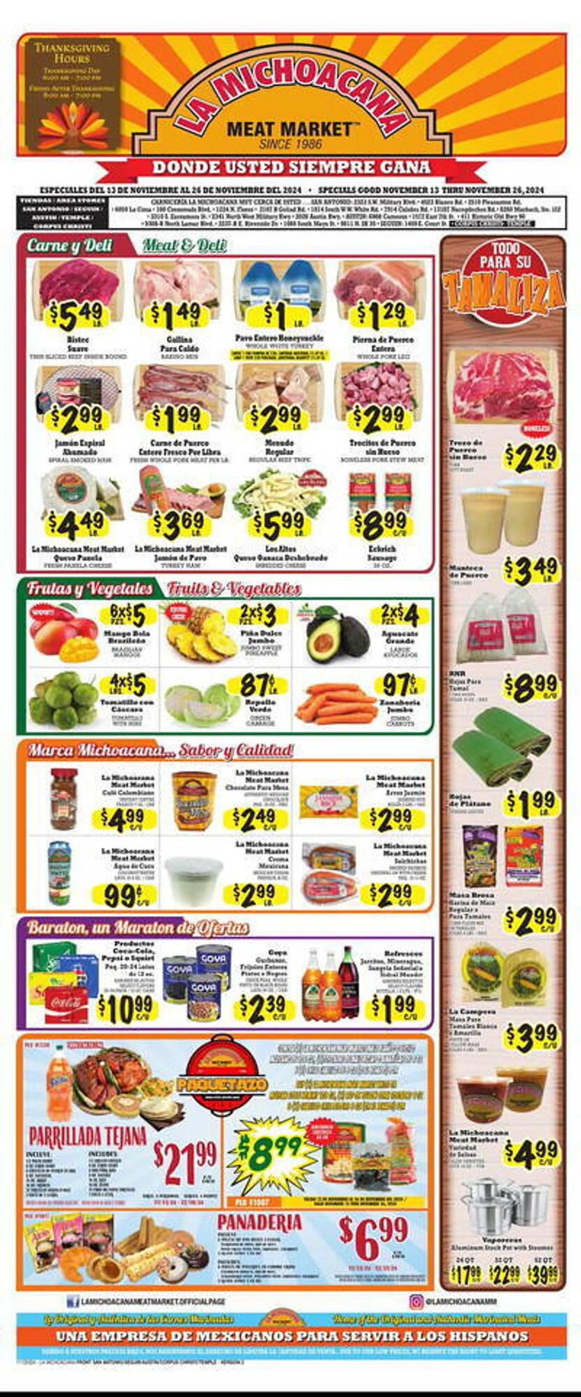 La Michoacana Weekly Ad - 1