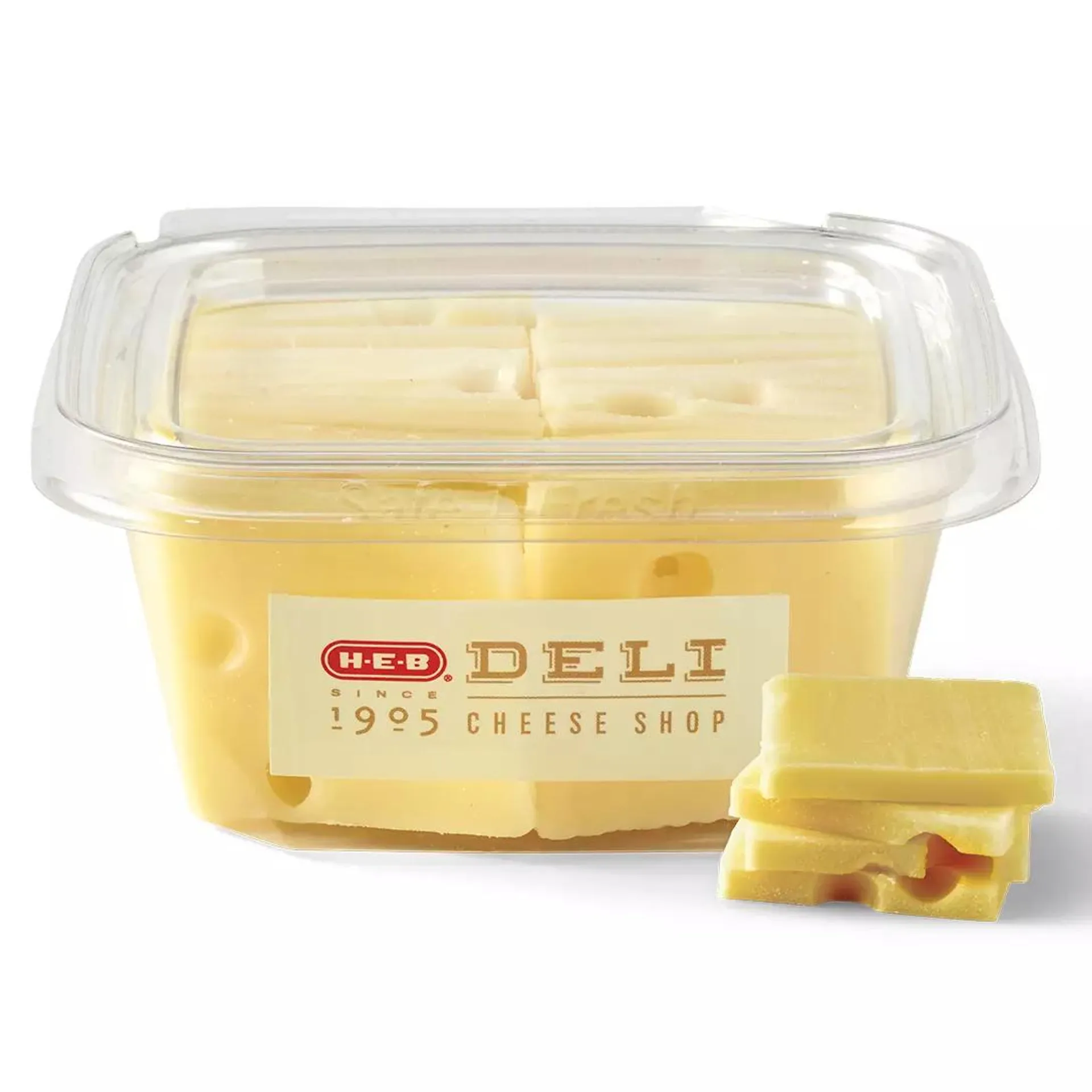 H‑E‑B Deli Baby Swiss Cracker Cut Cheese