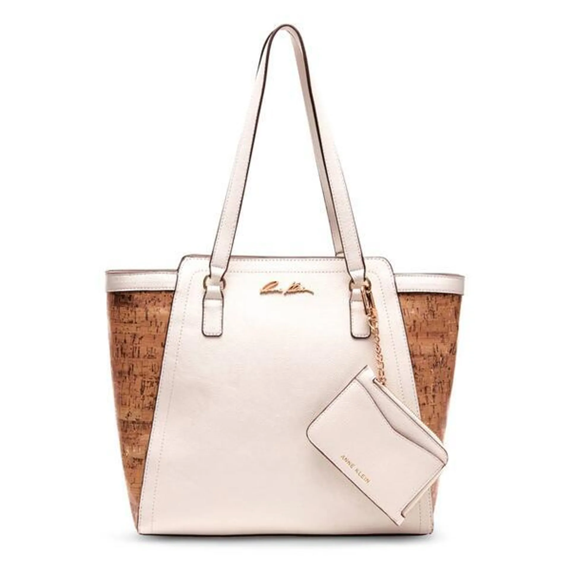 Anne Klein Metallic Cork Tote