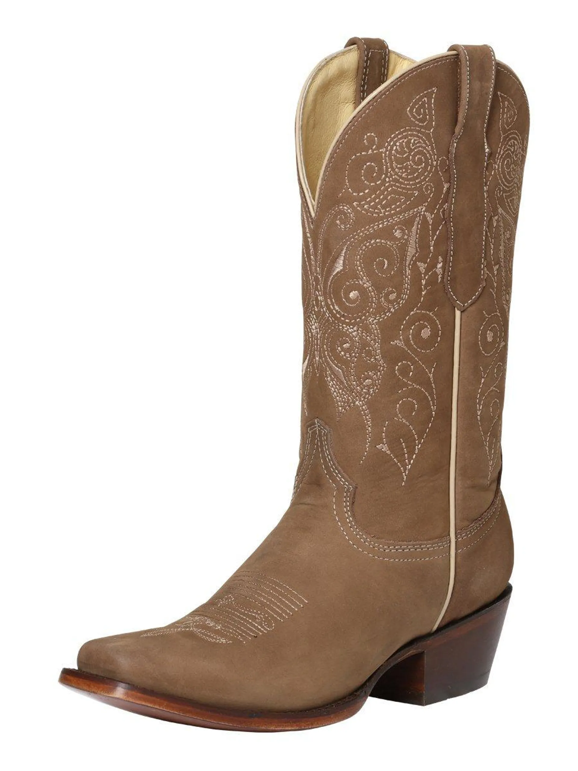 Botas Vaqueras de Cuero Original para Mujer en Horma Rodeo GEN-122487