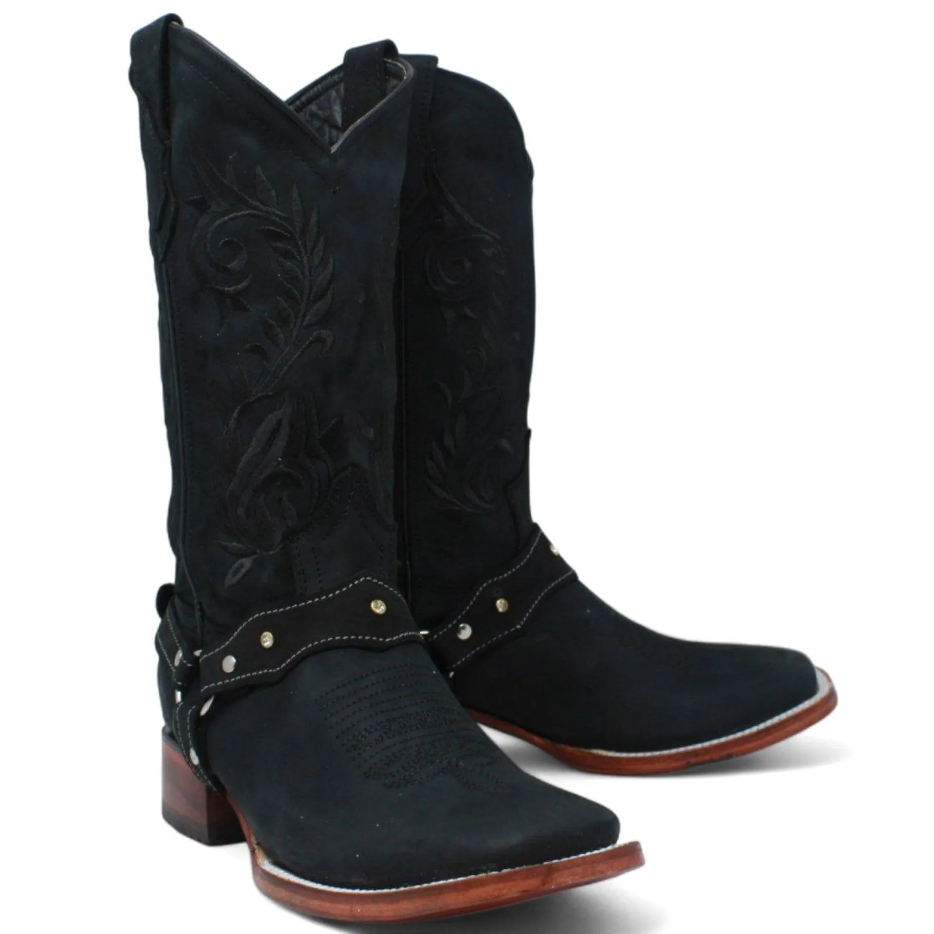 Botas de Cuero para Mujer en Horma Rodeo con Bordado