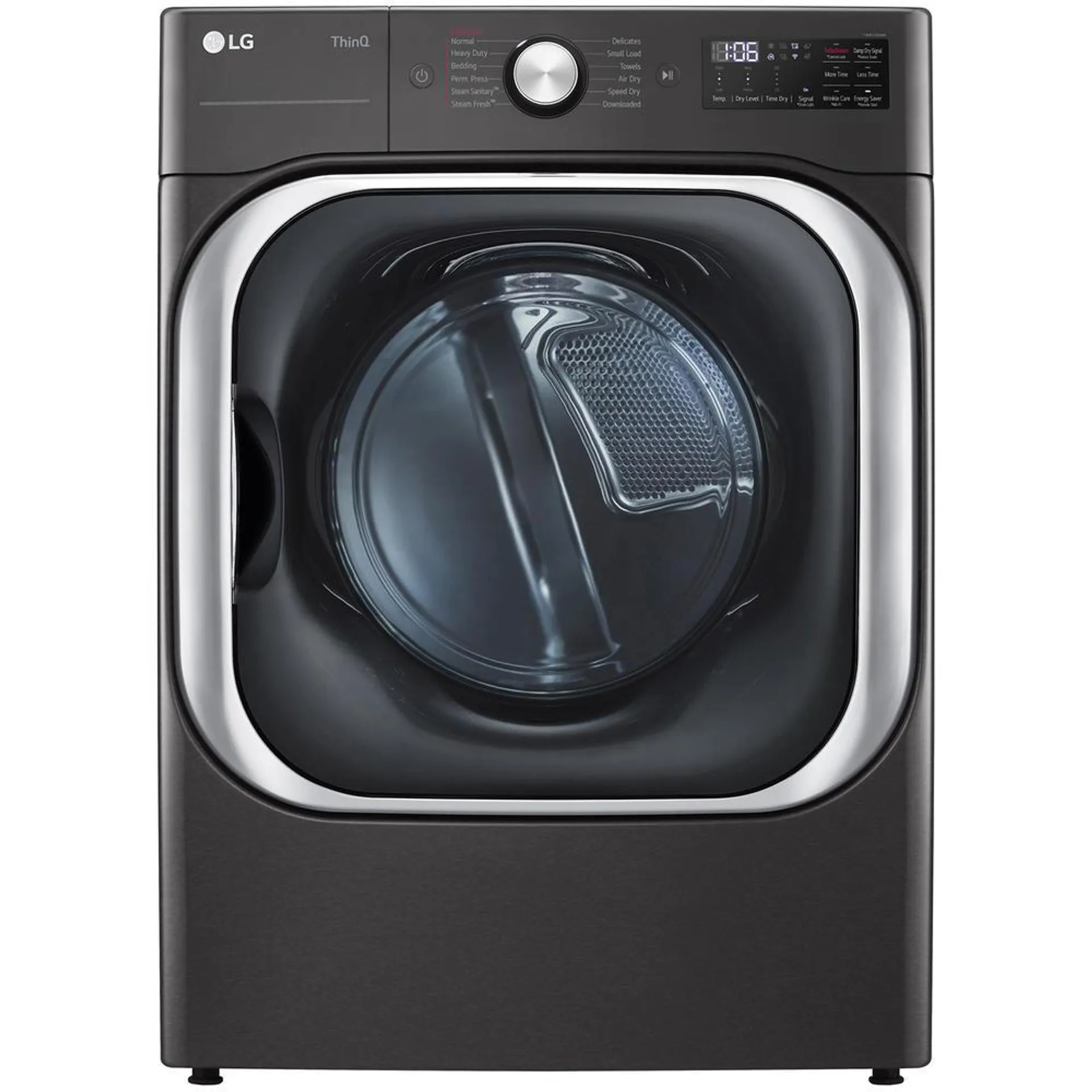 LG DLGX8901B 9.0 cu. ft. Mega Capacity Gas Dryer with TurboSteam™ & Built-In Intelligence - Black Steel