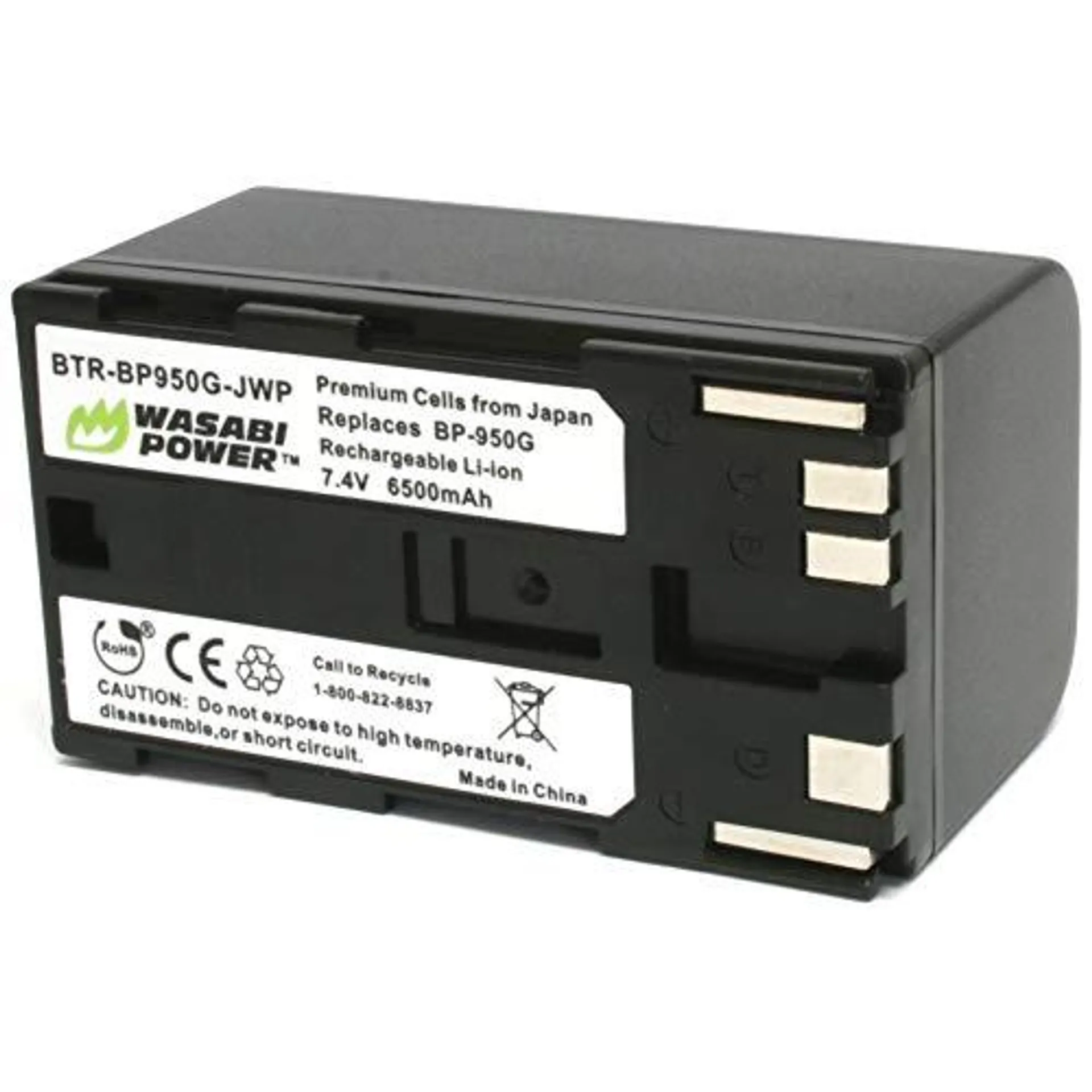 Wasabi Power Battery for Canon BP-950G, BP-955 (6500mAh)