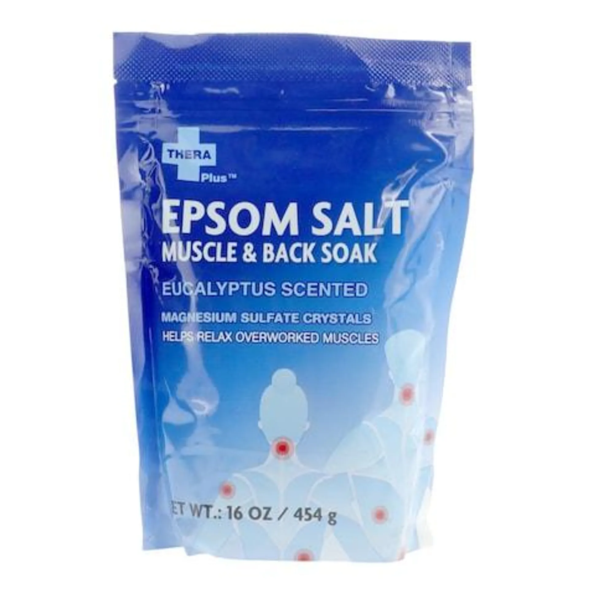 TheraPlus Eucalyptus Scented Epsom Salt Muscle and Back Soak, 16 oz.