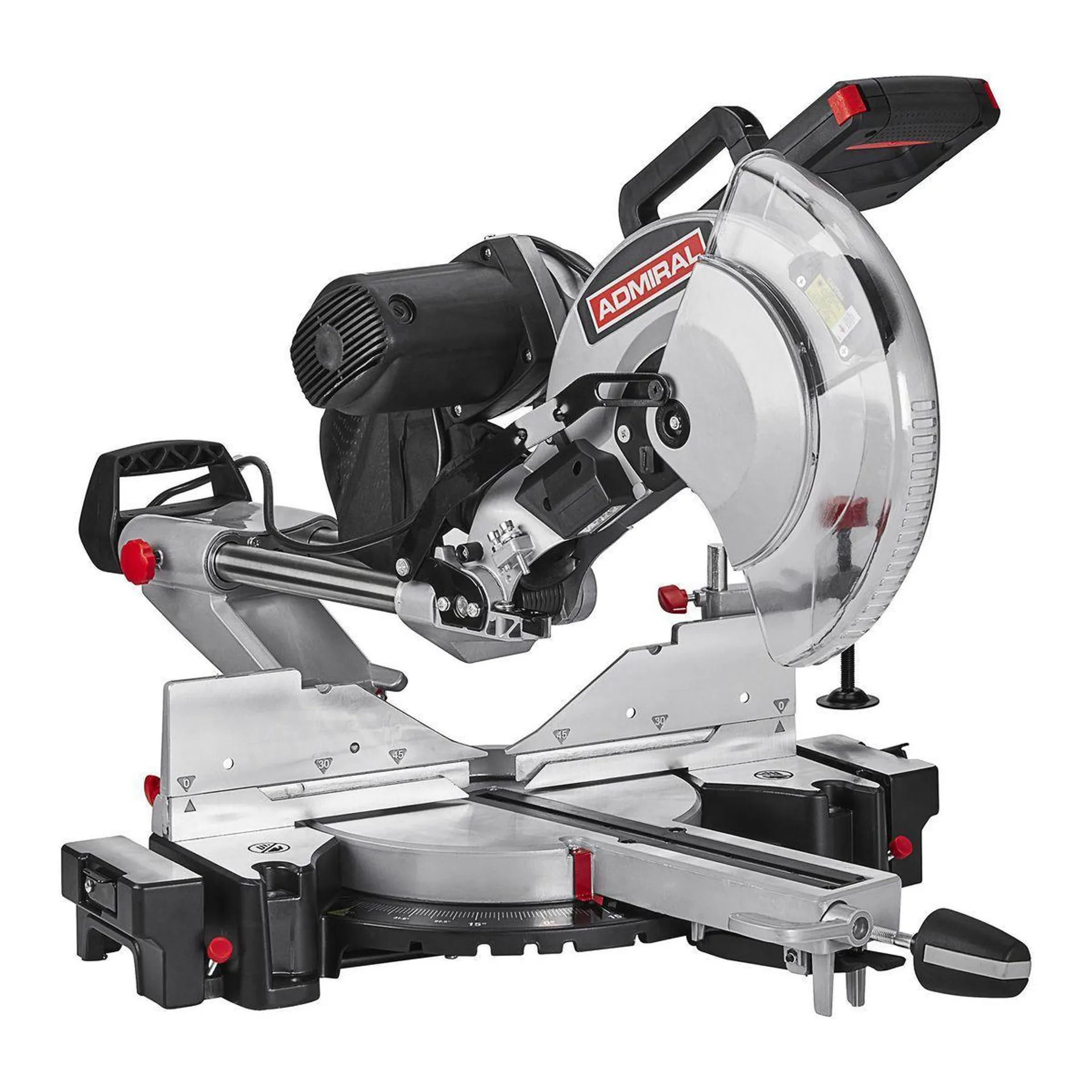 ADMIRAL 12 in. Dual-Bevel Sliding Compound Miter Saw with LED & Laser Guide