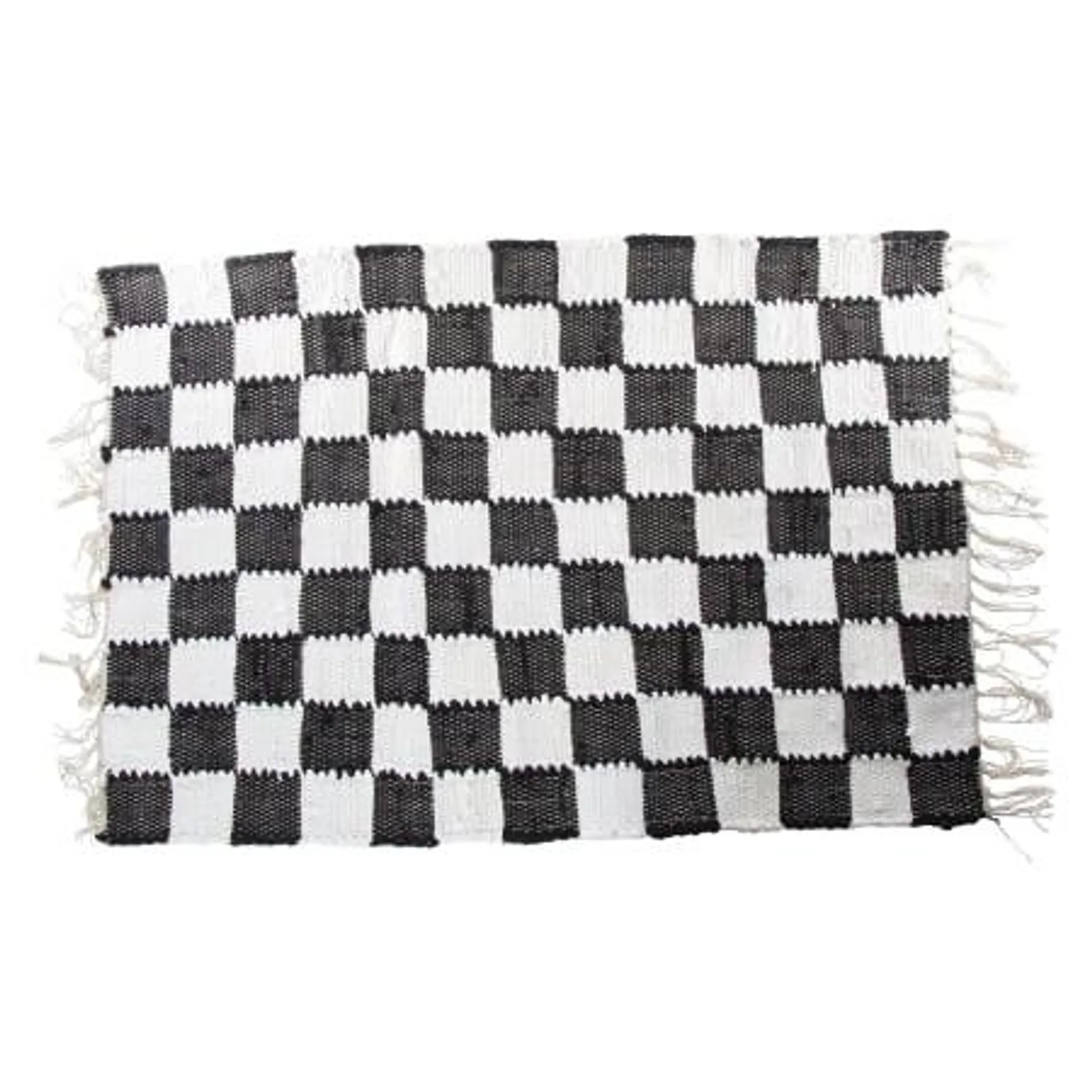 Checkered Kilim Rug 2ft x 3ft