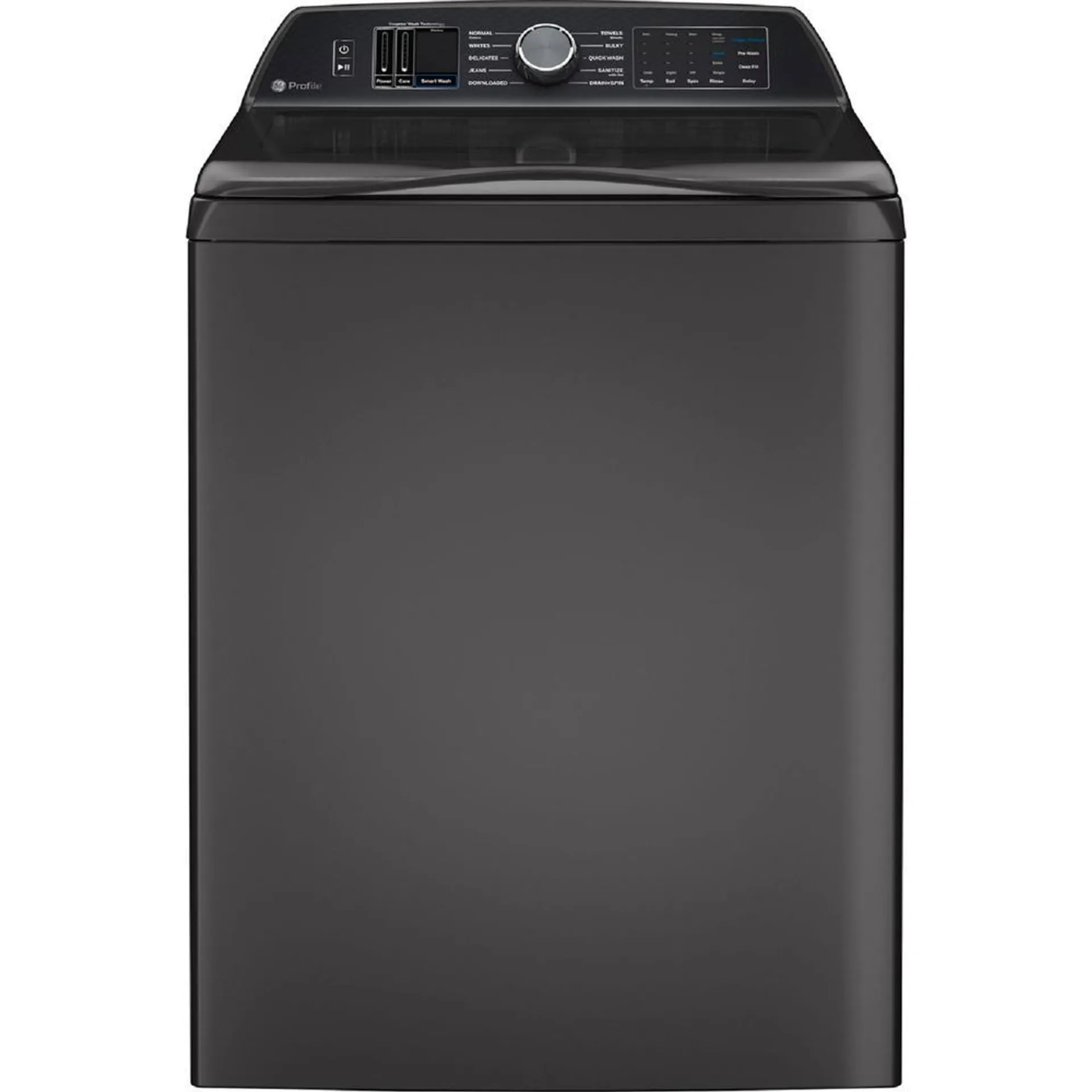 GE Appliances PTW700BPTDG GE Profile 5.4 cu. ft. Capacity Washer with Smarter Wash Technology and FlexDispense - Diamond Gray