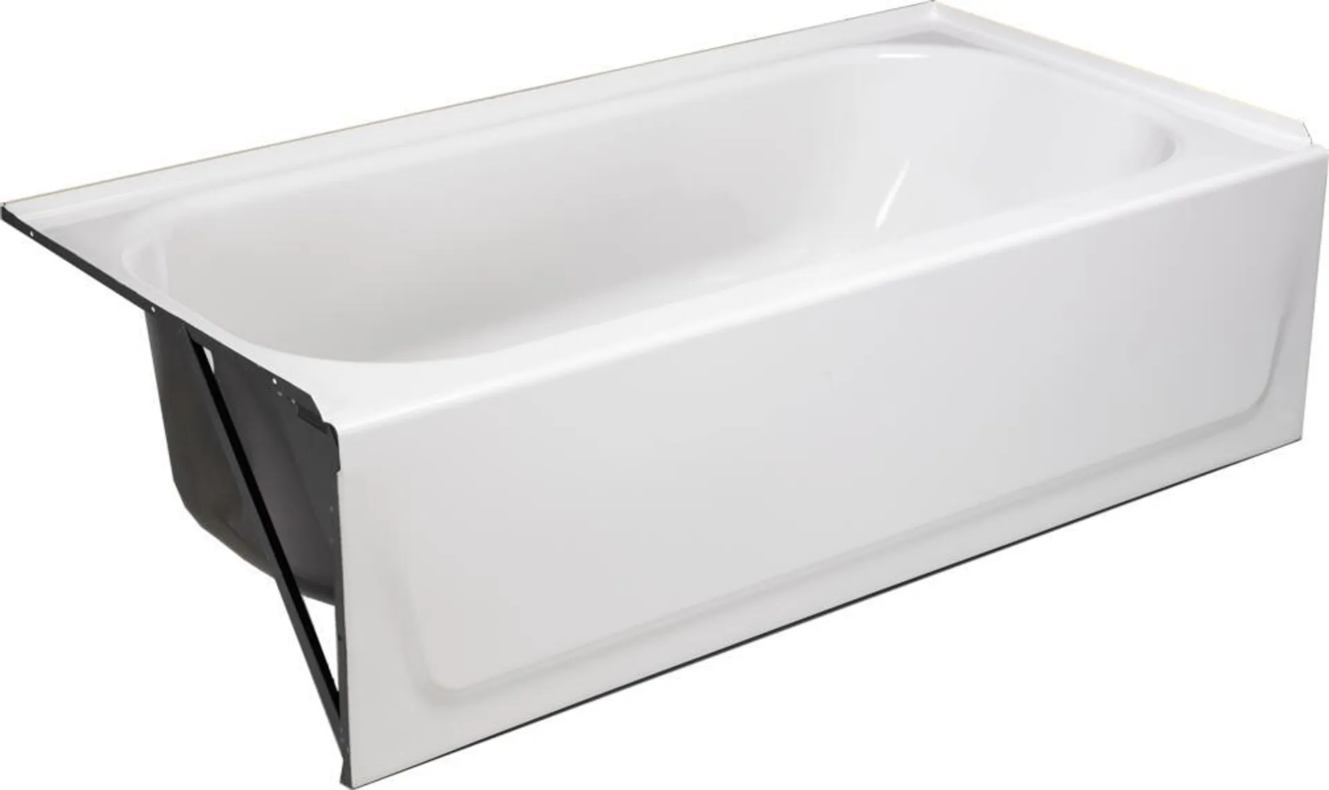 Briggs Pendant Plus 60"W x 30"D x 16-5/8"H White Bathtub with Left Drain