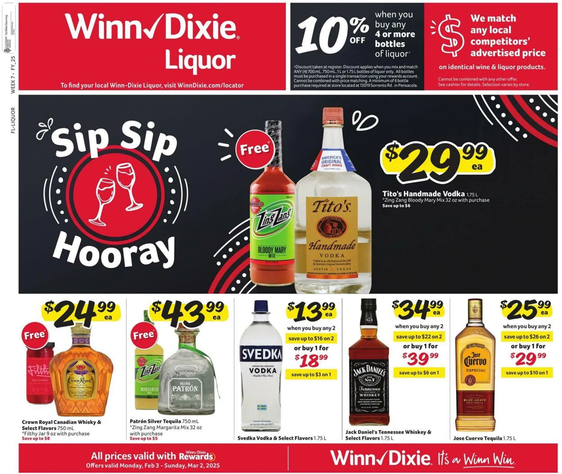 Catálogo de Winn Dixie Current weekly ad 3 de febrero al 2 de marzo 2025 - Página 1