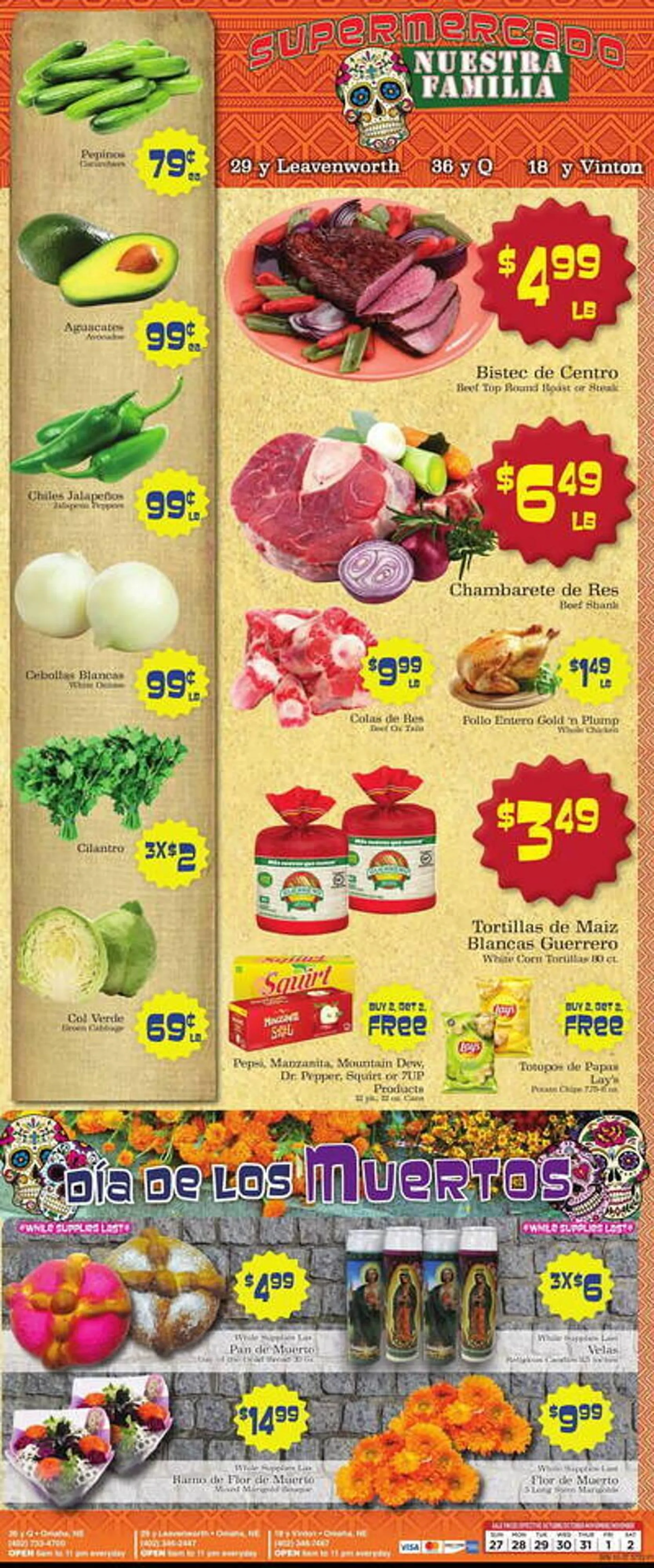 Supermercado Nuestra Familia Weekly Ad - 1