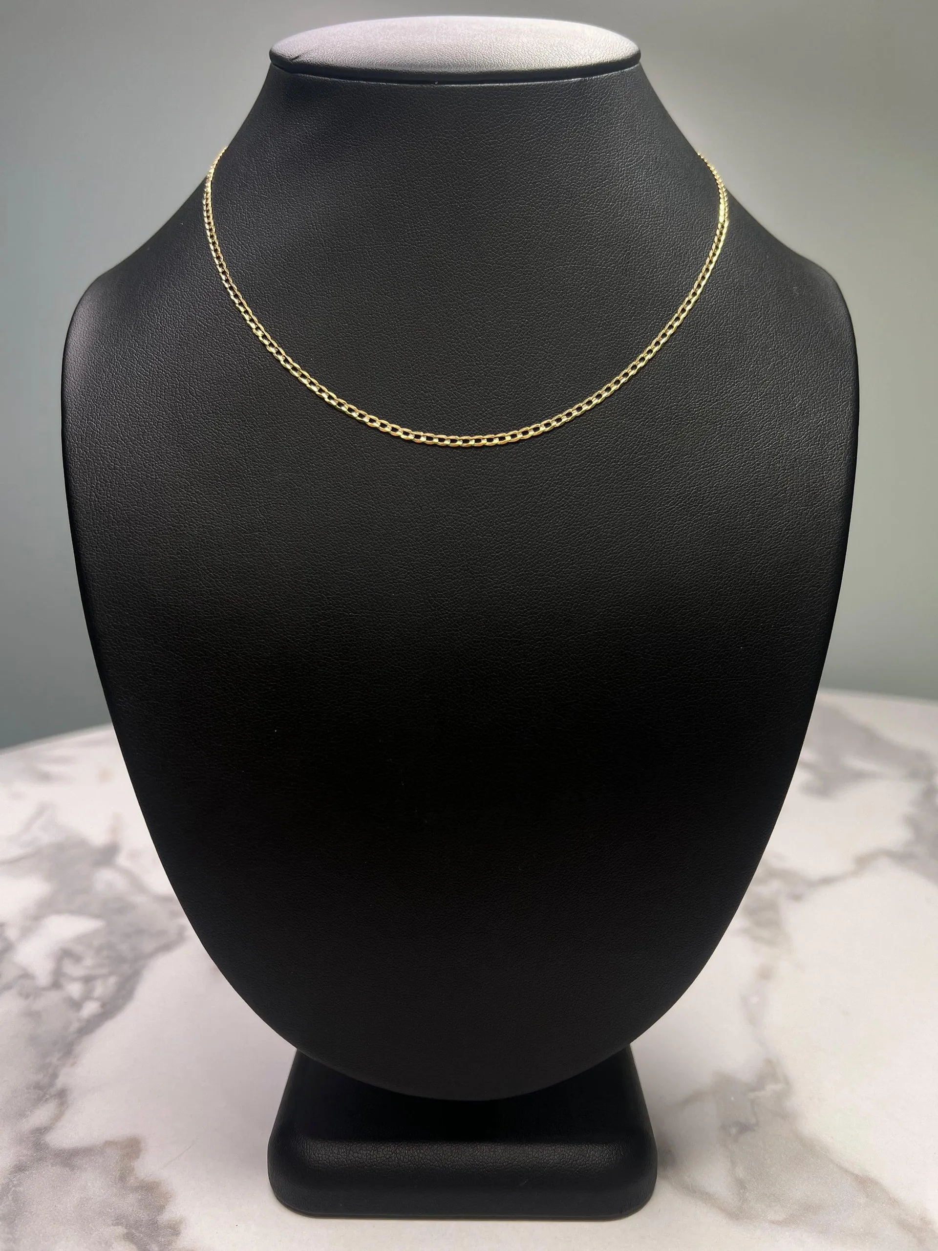 14K Shiny Cut Chain