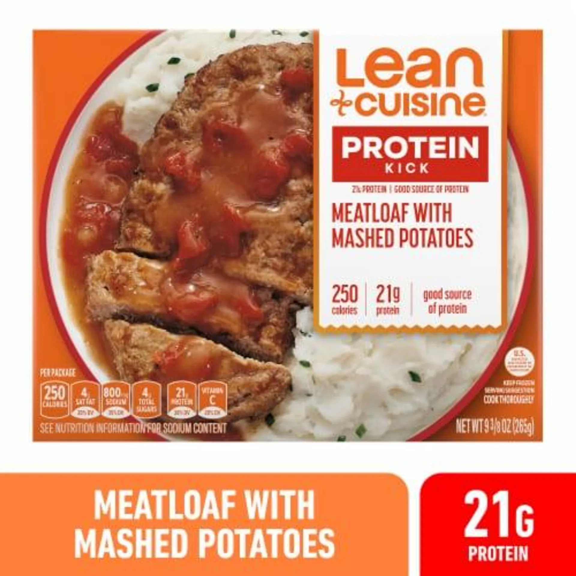 Lean Cuisine Meatloaf with Mashed Potatoes Frozen Meal