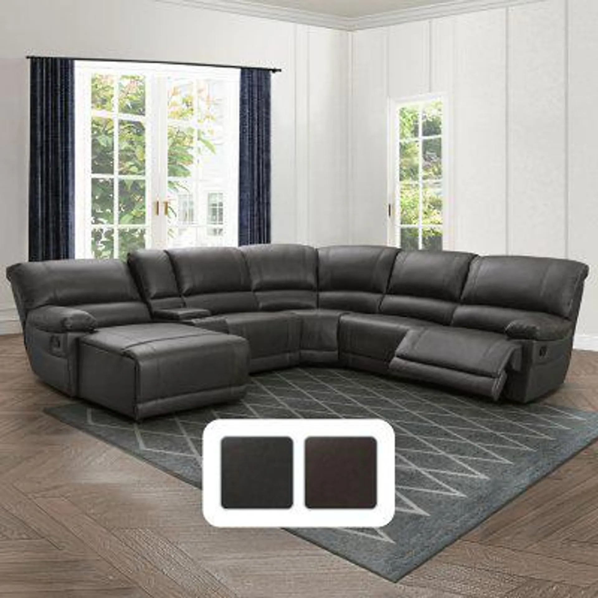 Carrington 6-Piece Sectional Sofa, Assorted Colors