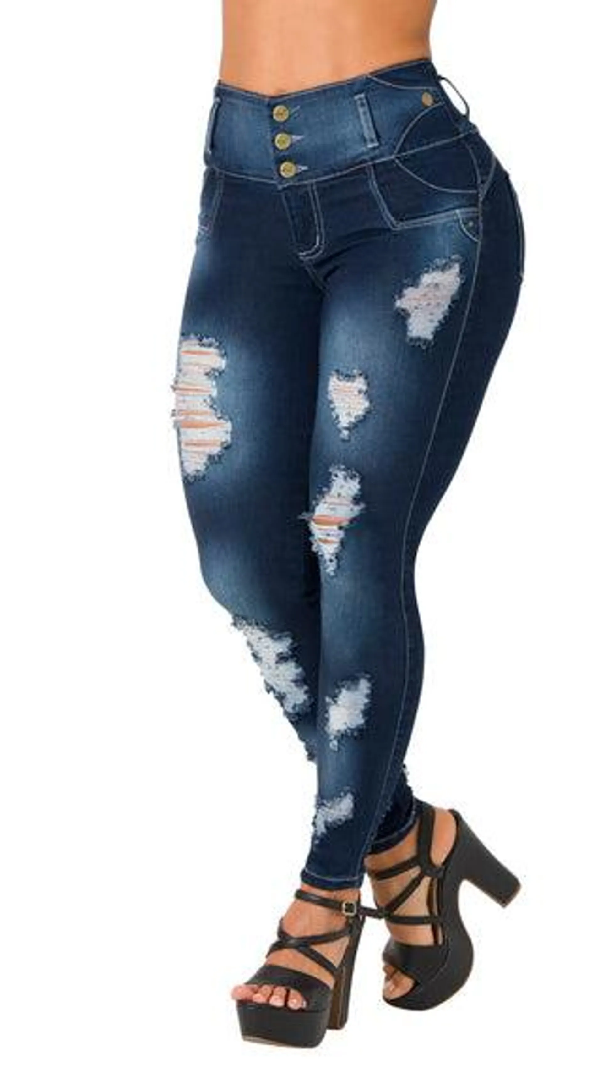 Jean Levanta Cola Skinny Area7 40655DPAP-B