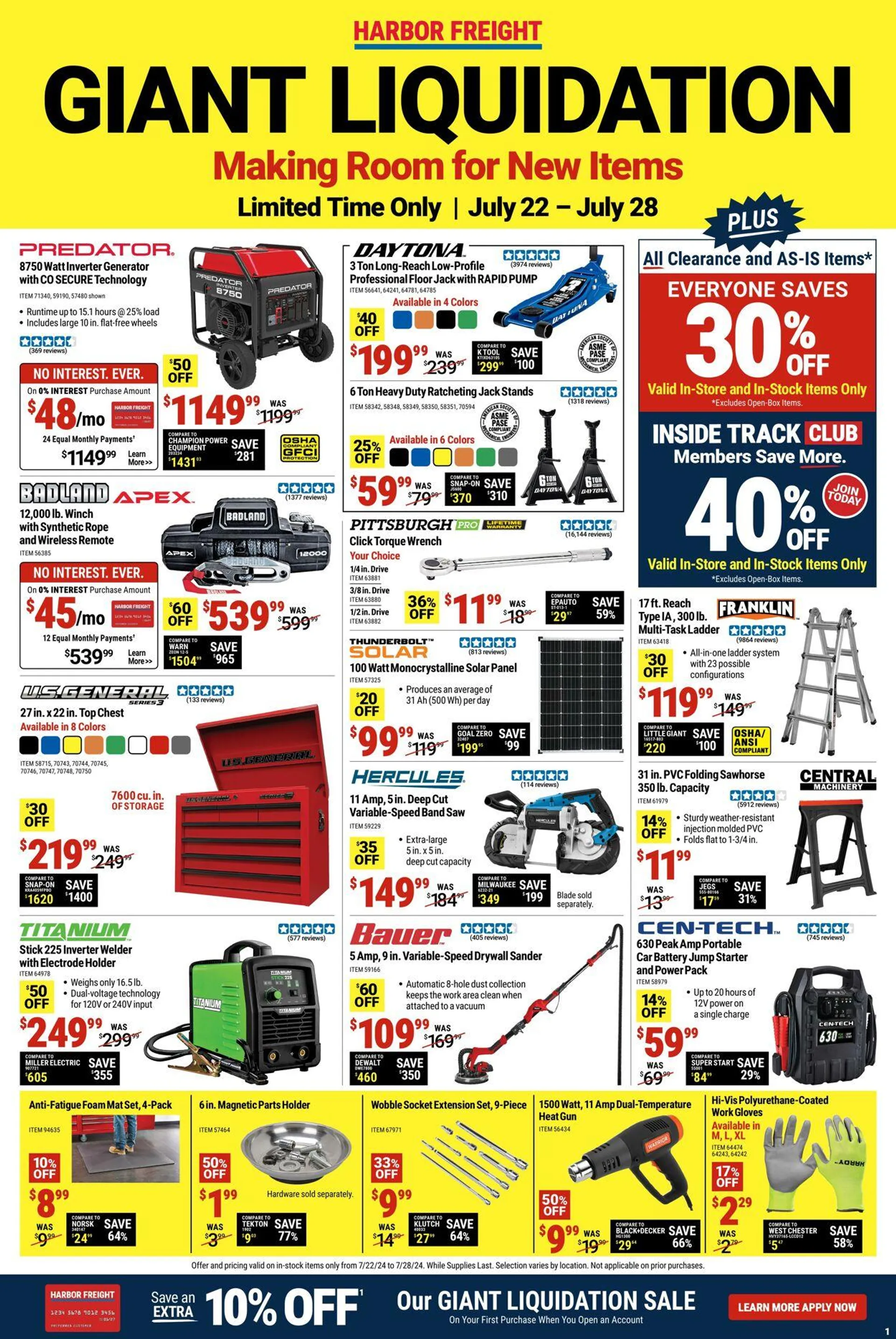 Harbor Freight Current weekly ad - 1