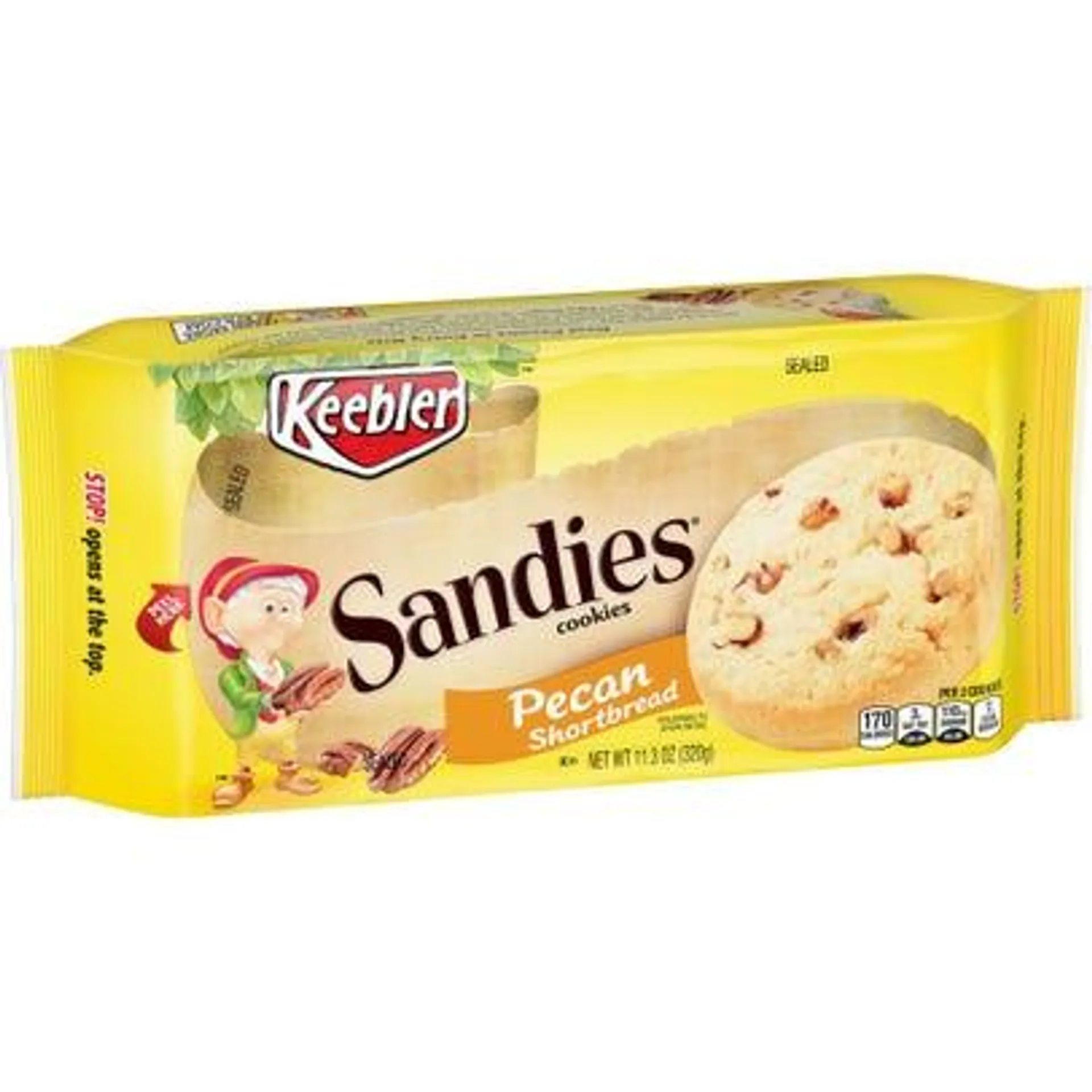 Keebler SandiesCookies, Pecan Shortbread - 11.3oz Tray