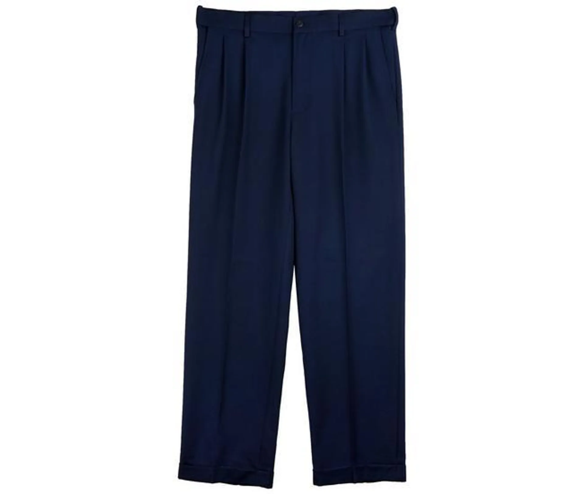 Mens Double Pleated Expandable Waistband Golf Pants