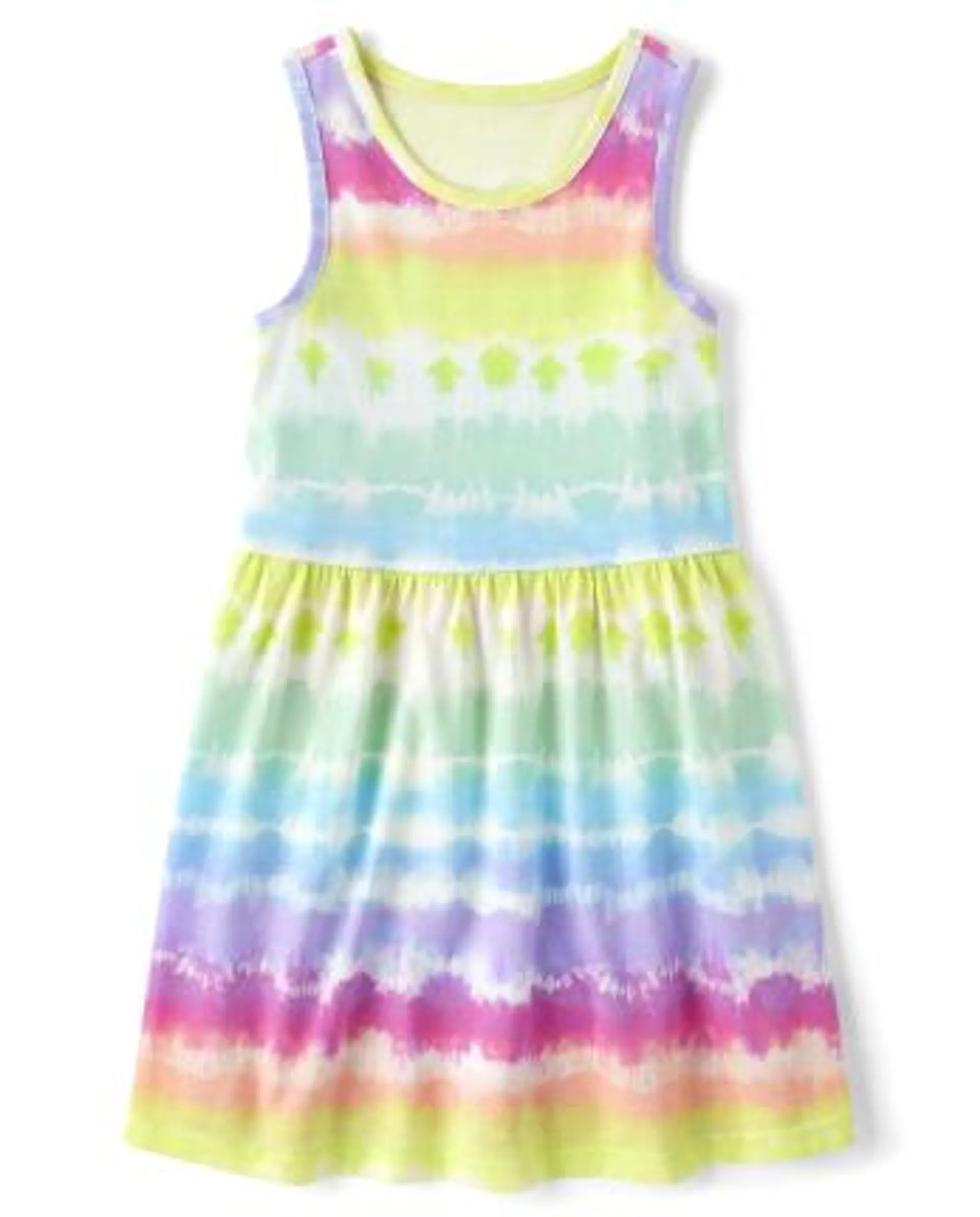 Girls Print Everyday Dress - multi clr