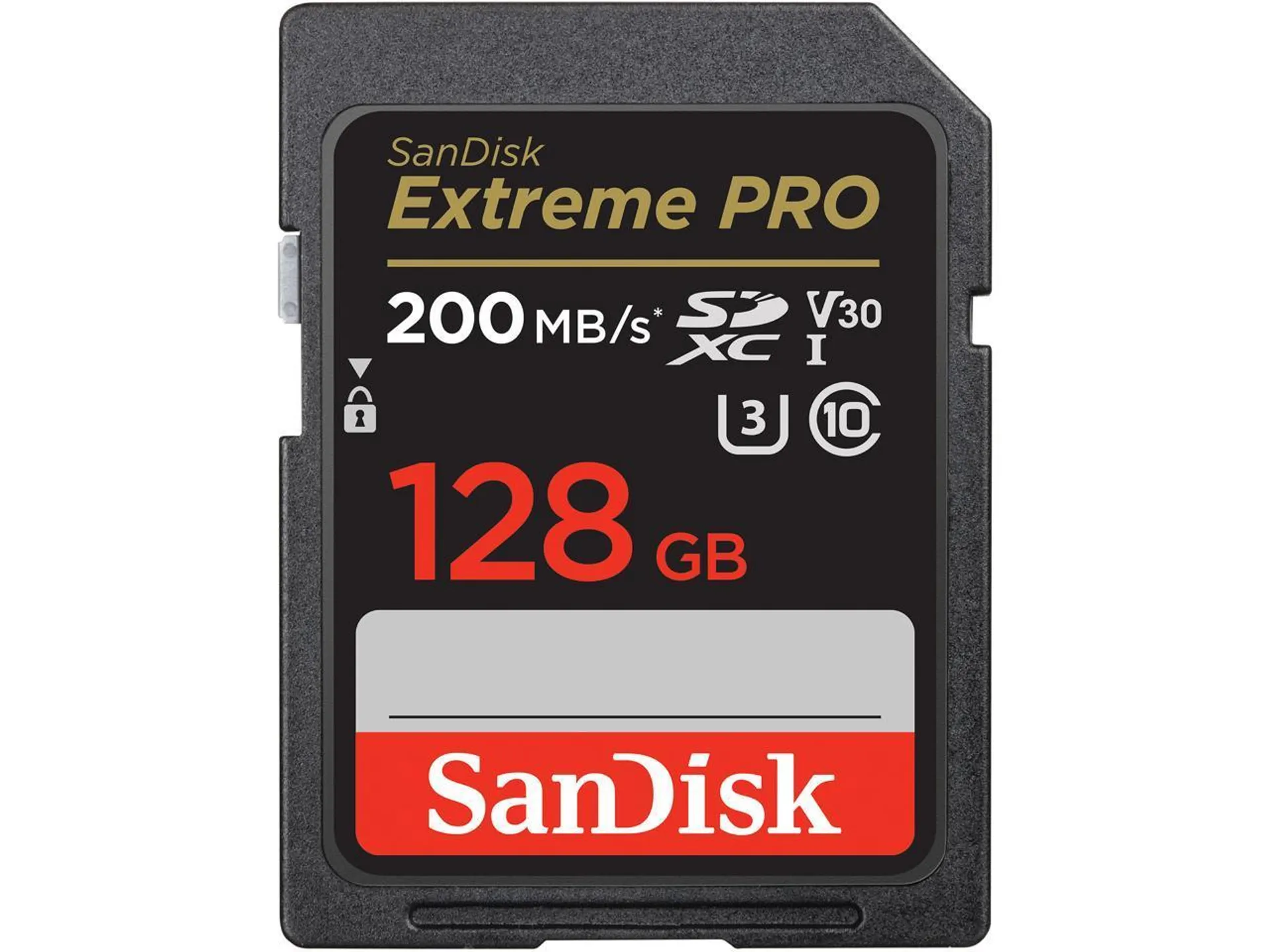 SanDisk 128GB Extreme Pro SDXC UHS-I/U3 V30 Class 10 Memory Card, Speed Up to 200MB/s (SDSDXXD-128G-GN4IN)