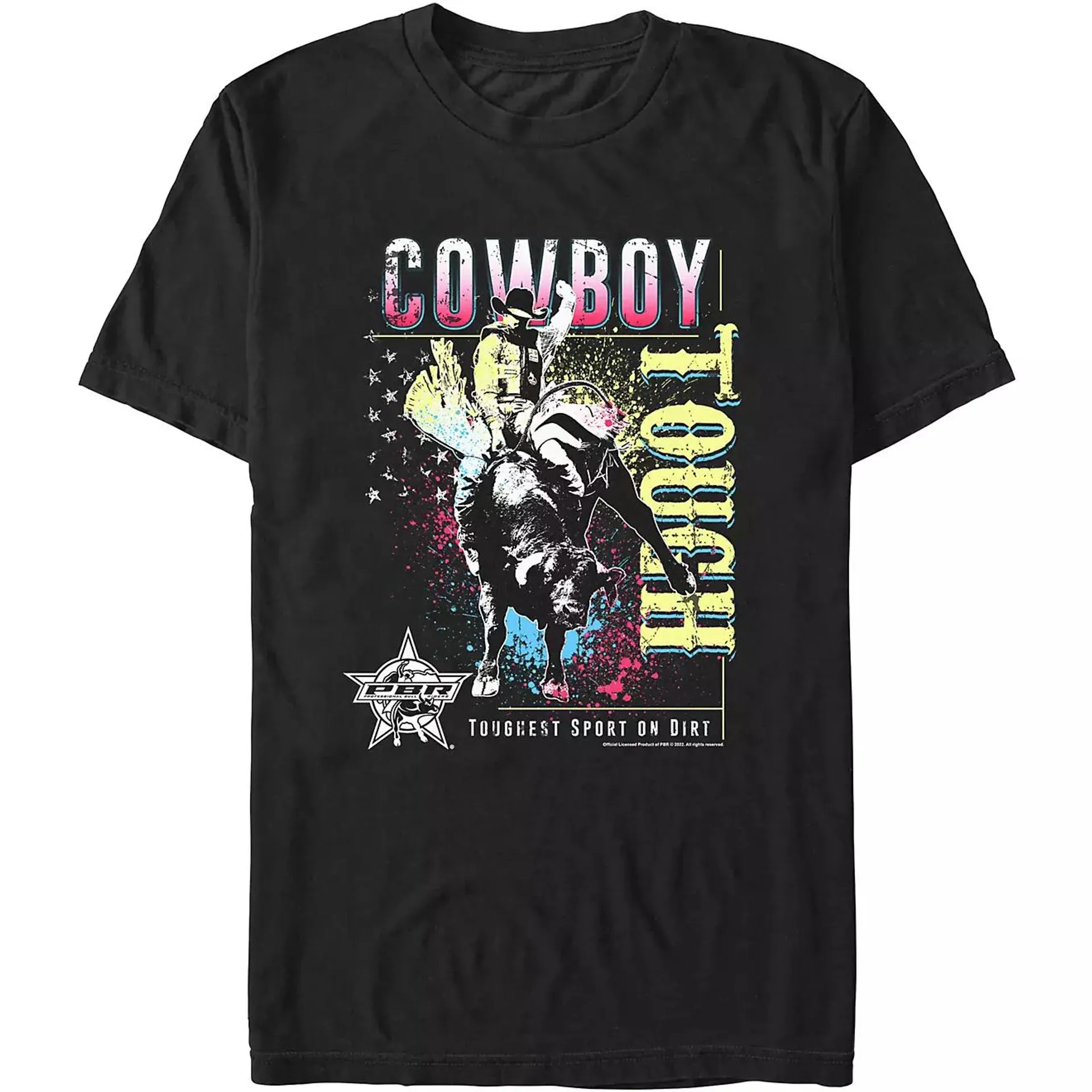 Mad Engine Professional Bull Riders Men's Cowboy Tough Short Sleeve T-shirt