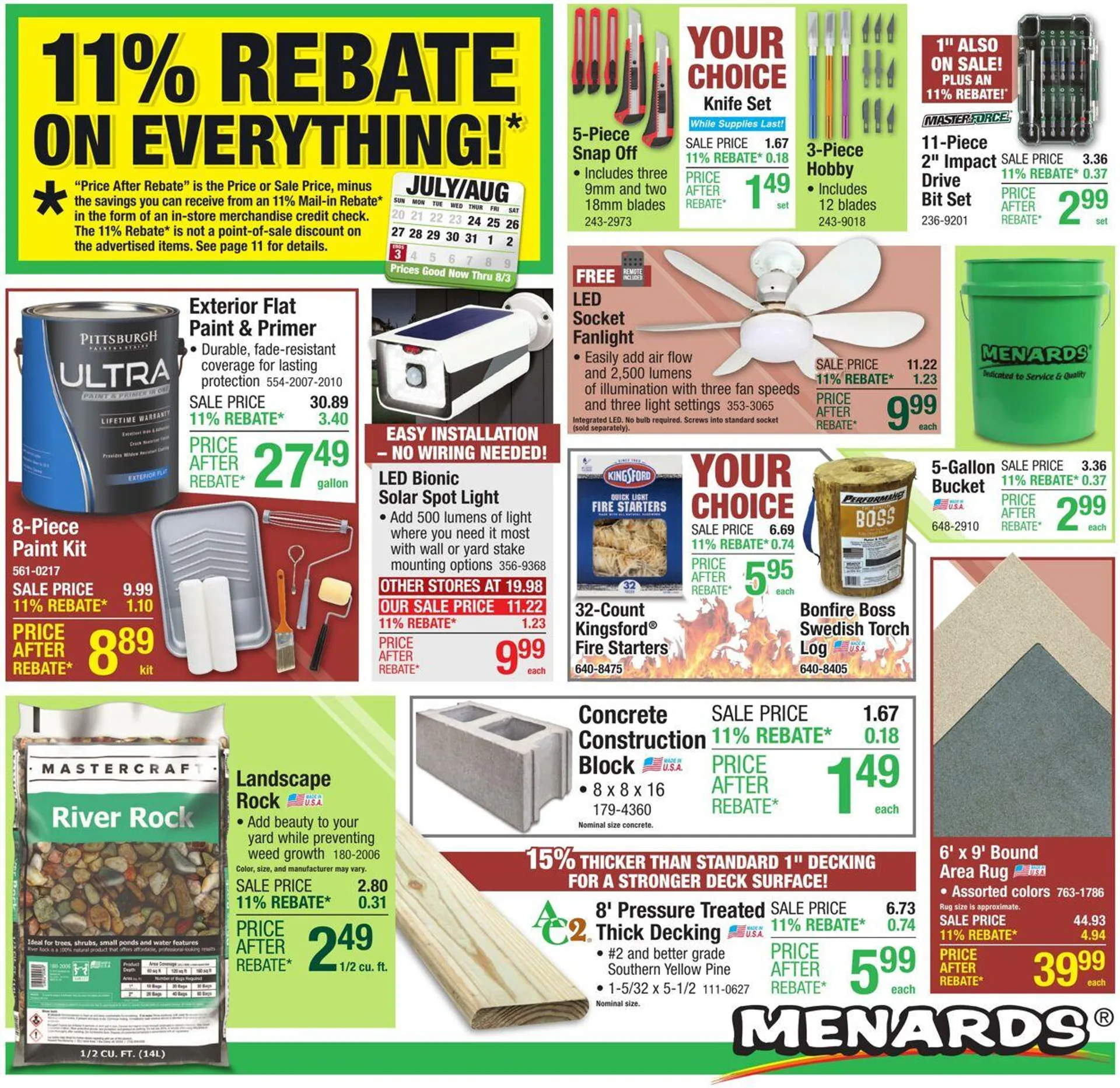 Catálogo de Menards Current weekly ad 23 de julio al 3 de agosto 2025 - Página 1