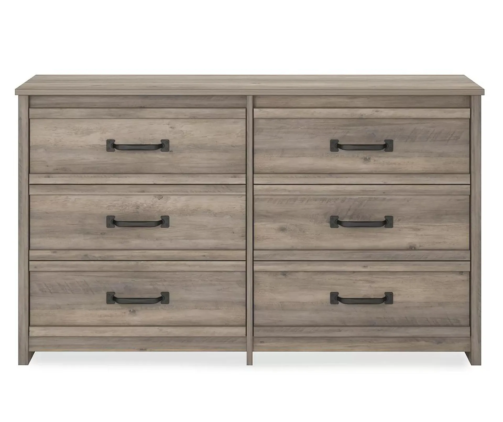 Duncan Gray Oak 6-Drawer Dresser