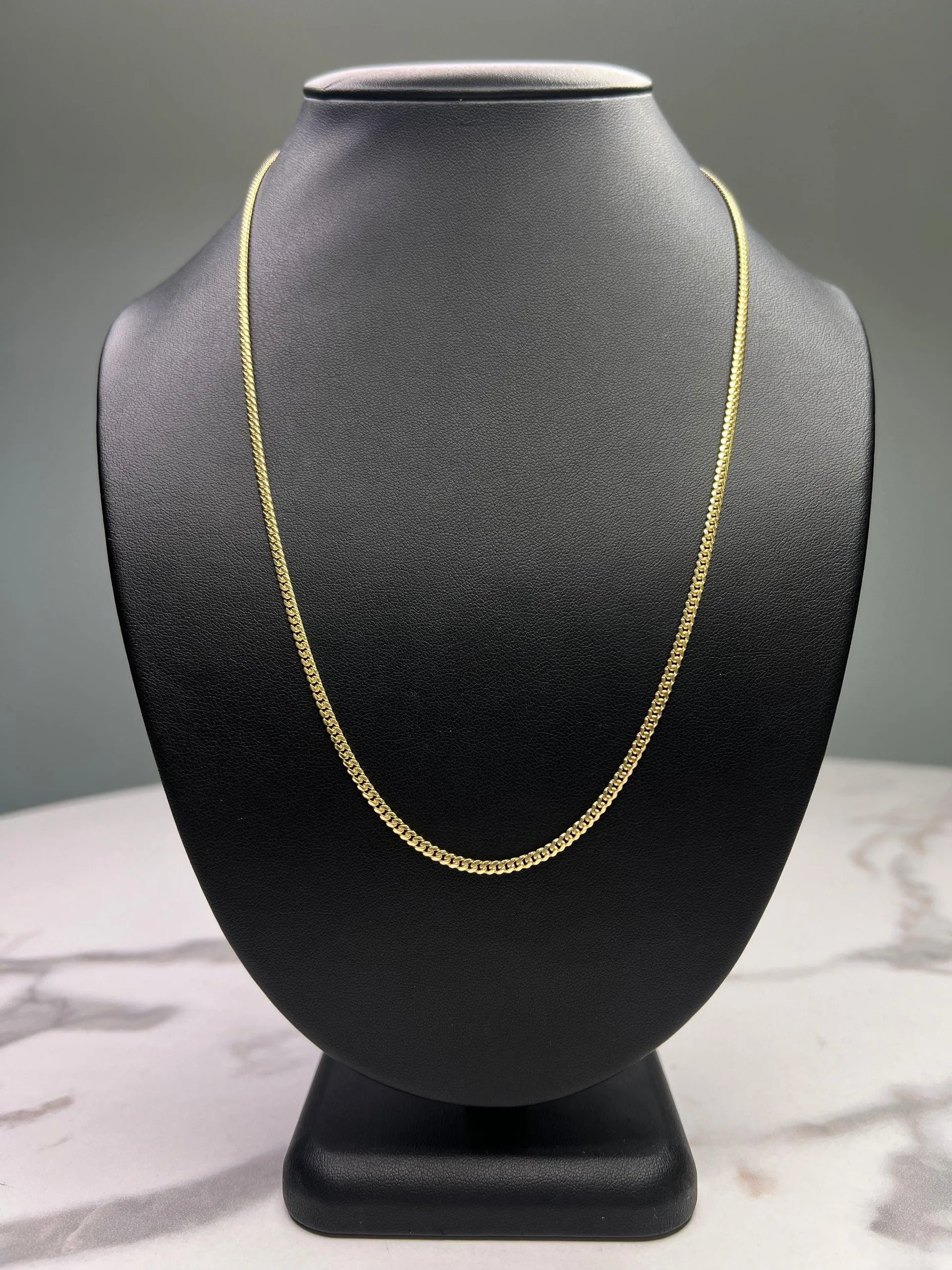 Solid 14K Cuban Chain