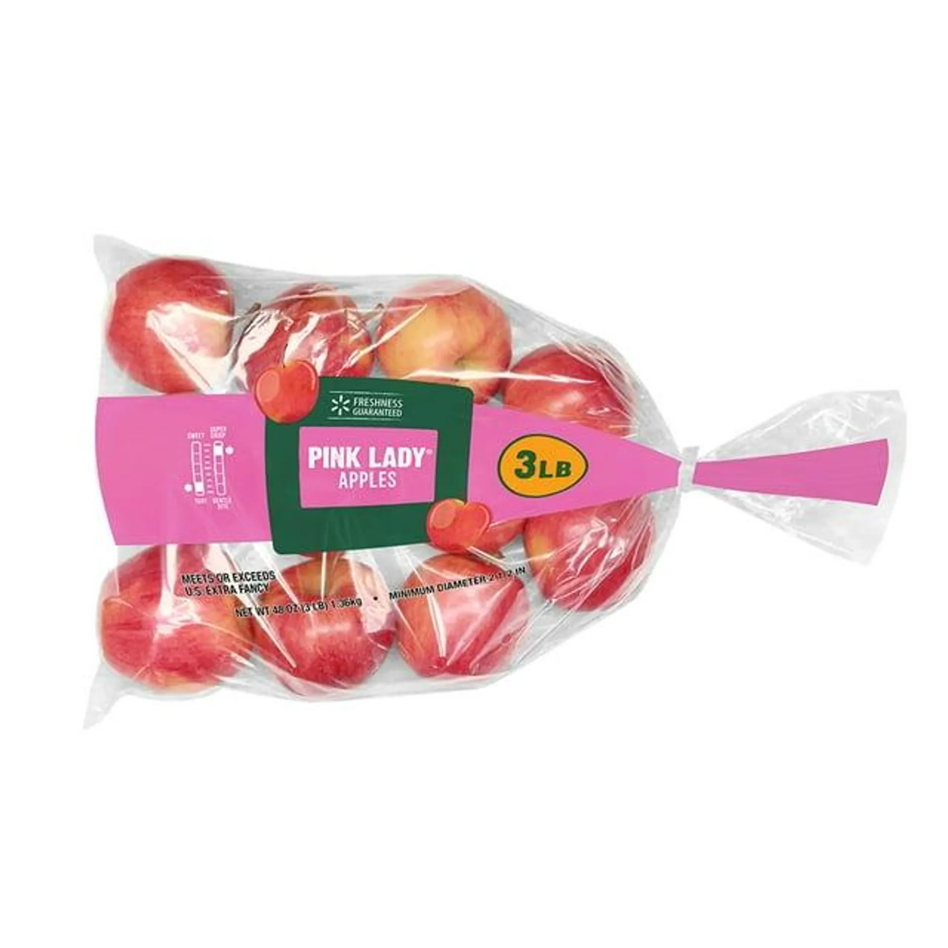 Fresh Pink Lady Apples, 3lb Bag