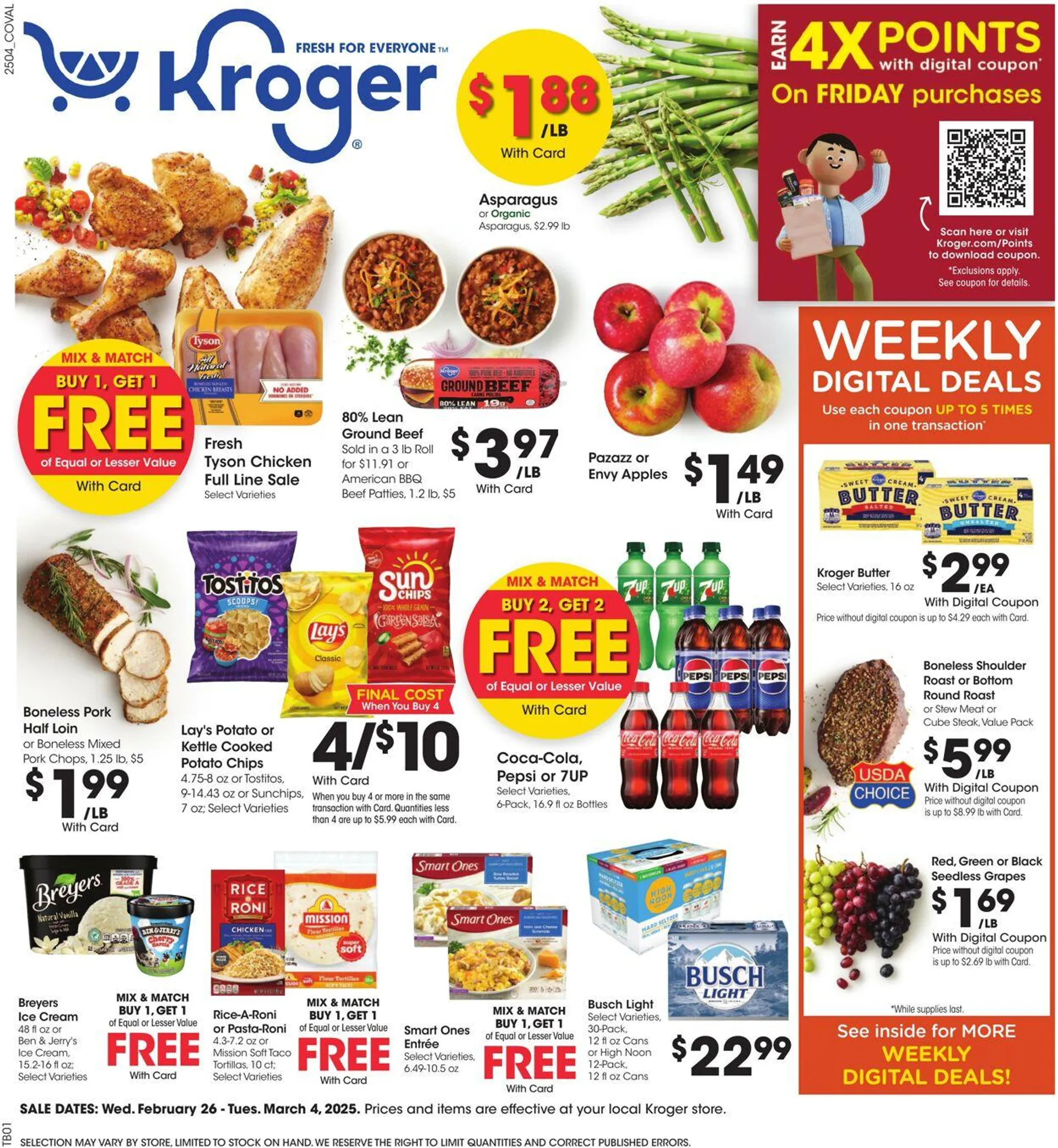 Catálogo de Kroger Current weekly ad 26 de febrero al 4 de marzo 2025 - Página 1