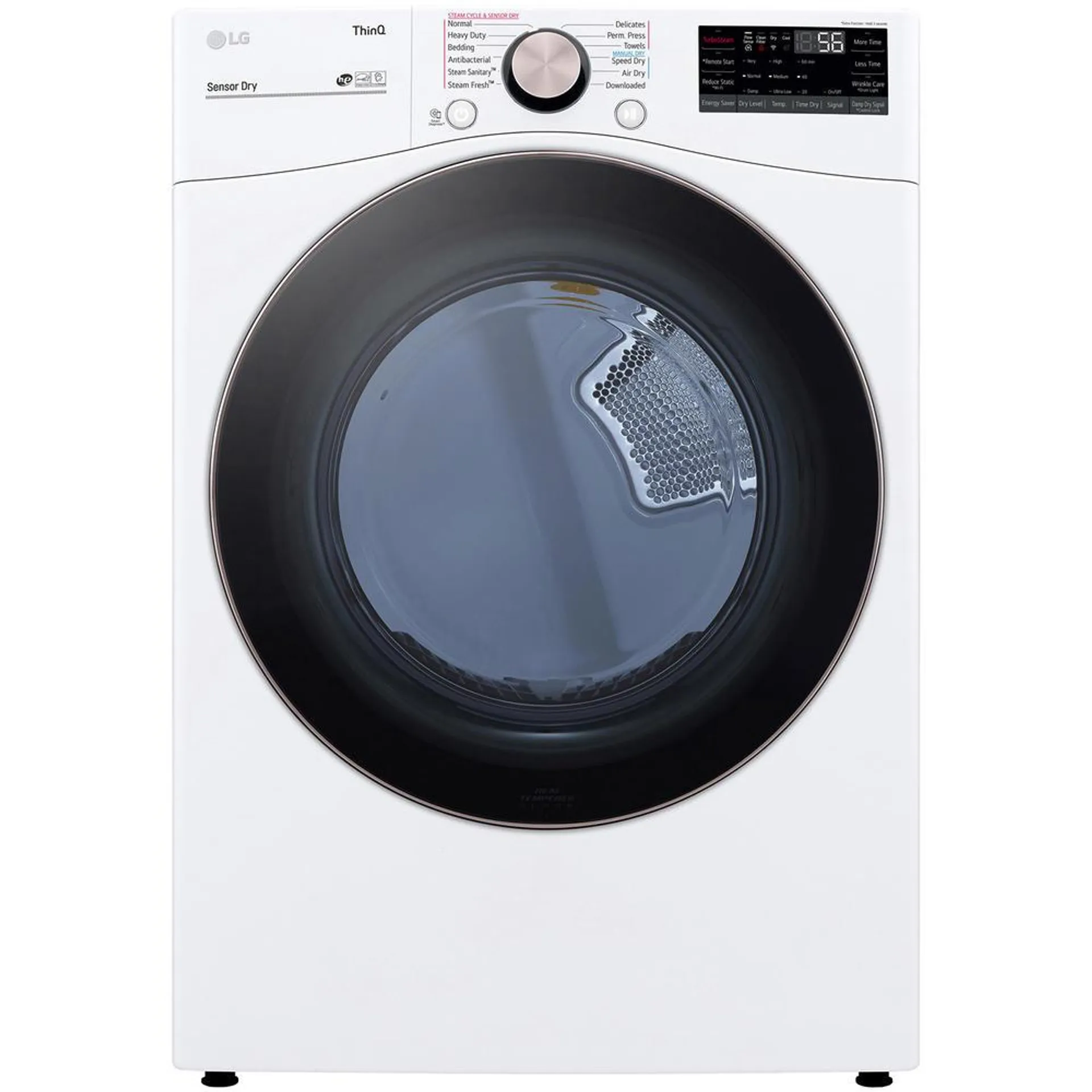 LG DLEX4000W 7.4 cu. ft. Smart Wi-Fi Enabled Front-Load Electric Dryer w/ TurboSteam™ & Built-In Intelligence – White