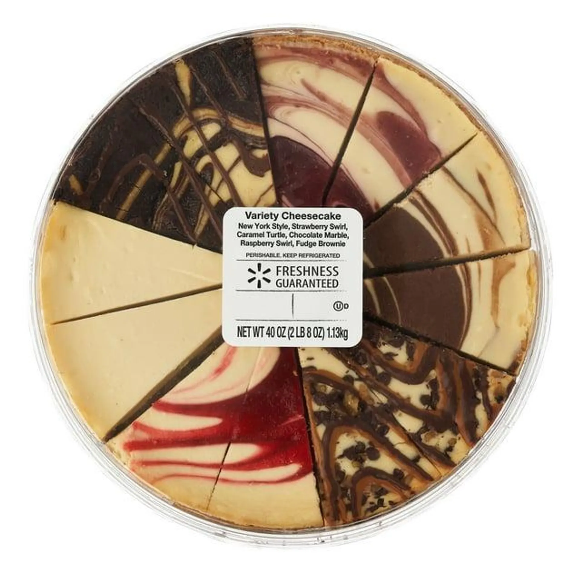 Freshness Guaranteed Variety Cheesecake, 40 oz., 12 Slices, Refrigerated