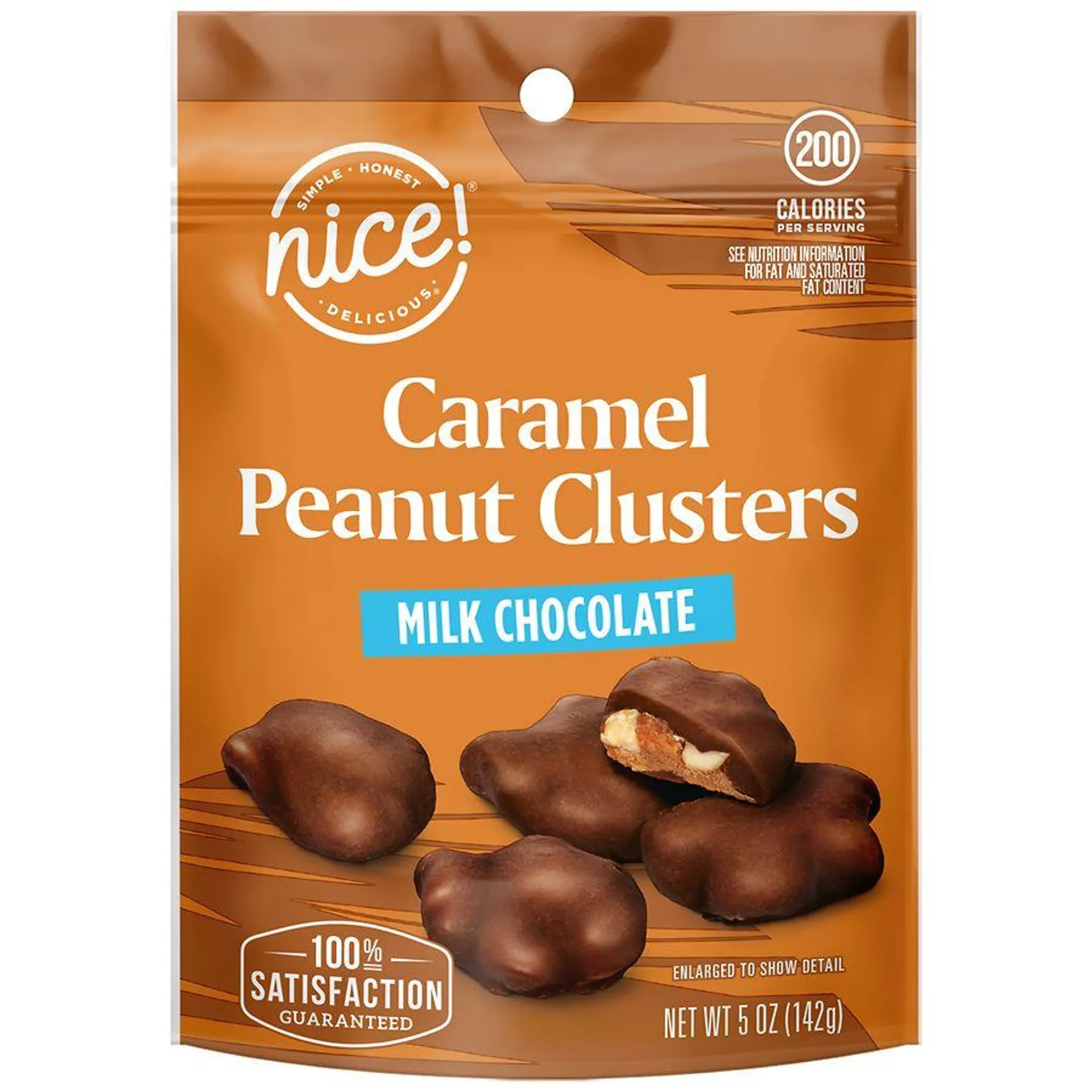 Nice! Caramel Peanut Clusters Milk Chocolate, 5.0 oz