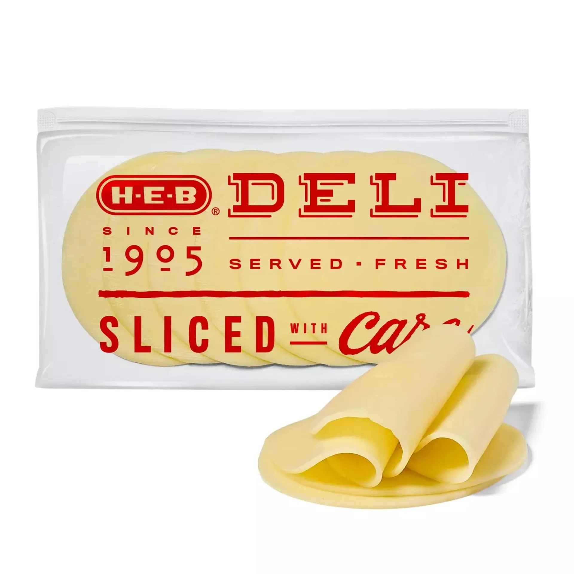 H‑E‑B Deli Provolone Cheese, Sandwich Sliced