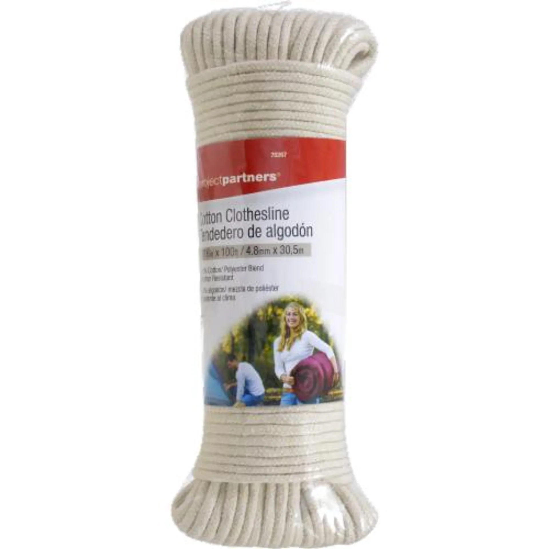 Project Partners Cotton Clothesline Rope - White