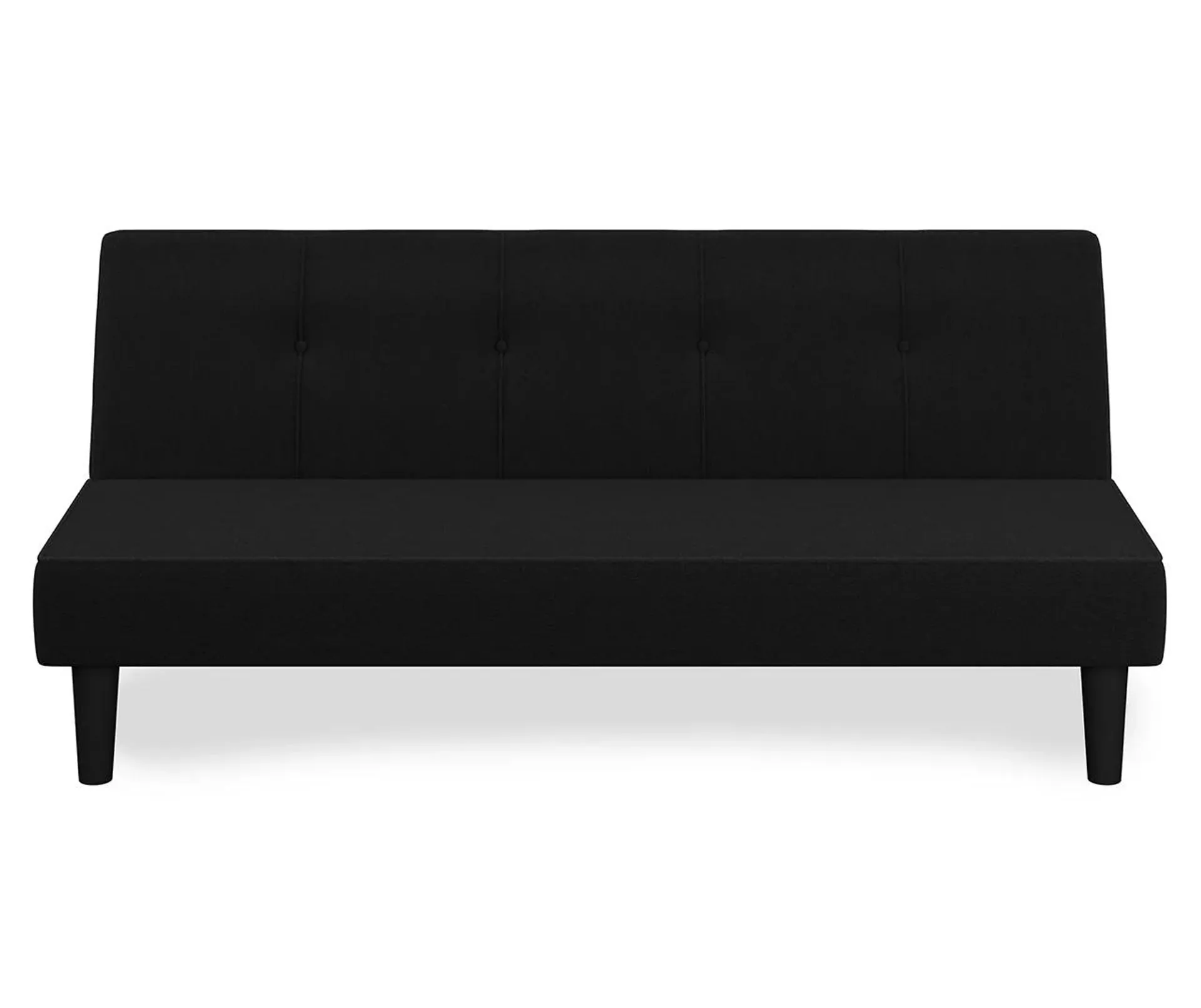 Laura Black Convertible Sofa