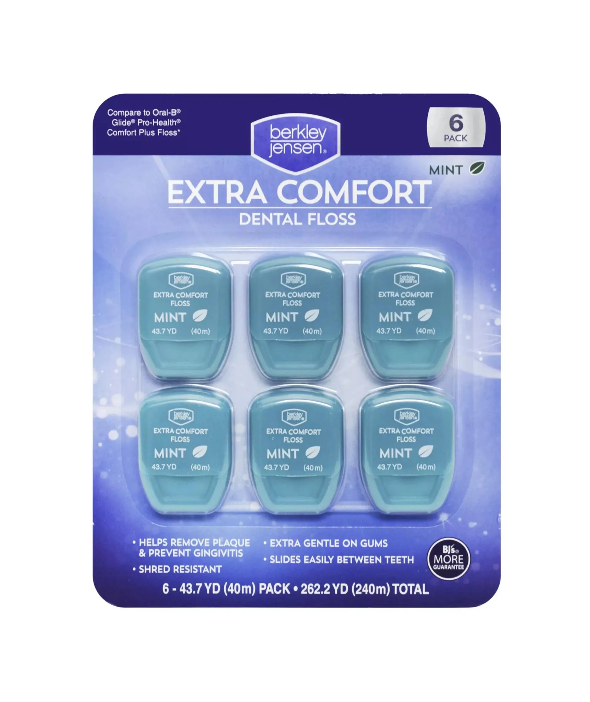 Berkley Jensen Extra Comfort Dental Floss, 6 pk.