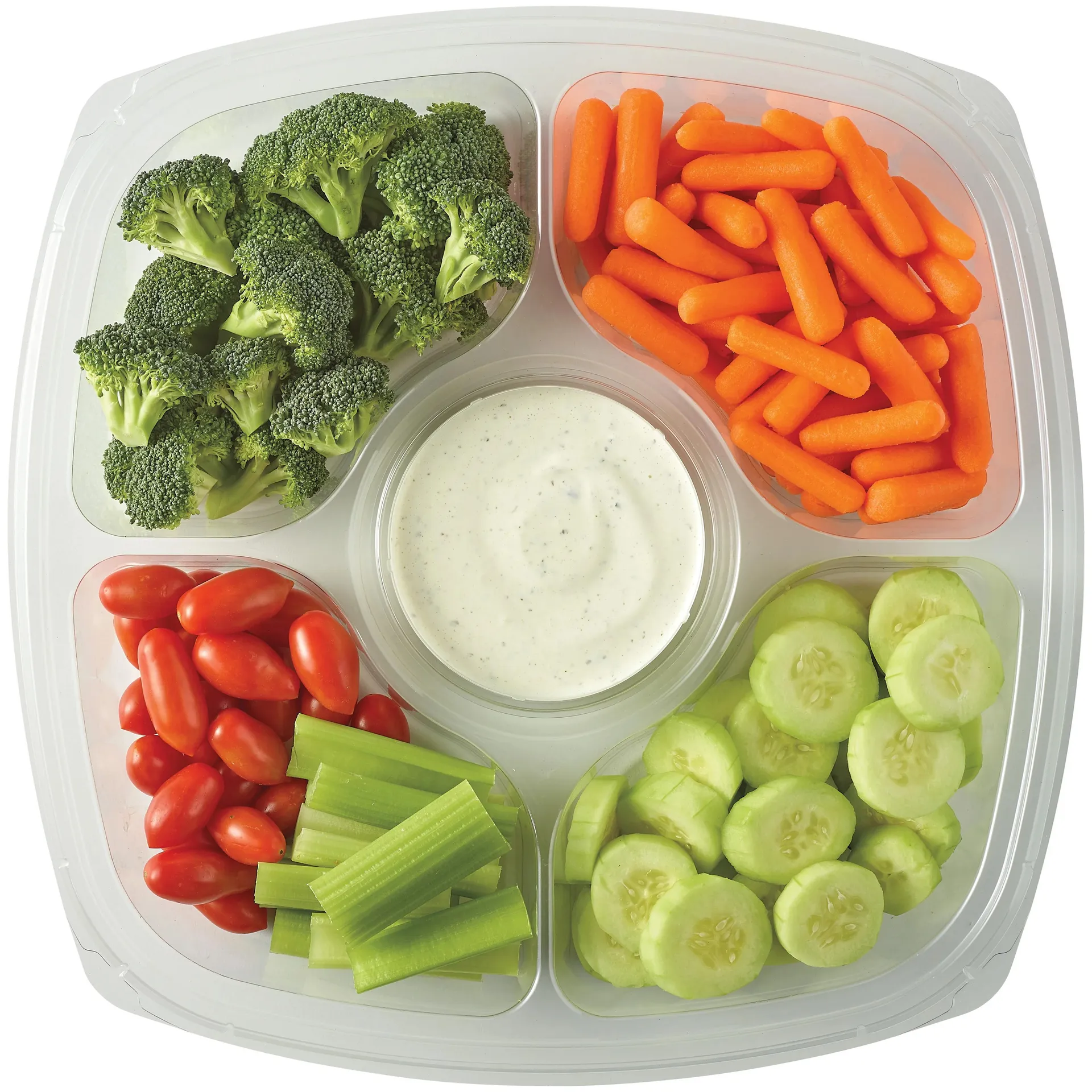 H‑E‑B Large Fresh Veggie Party Tray - Ranch Dip