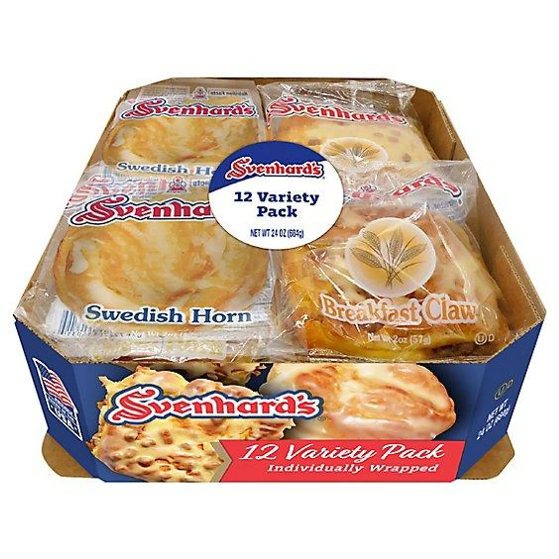 Svenhard's Breakfast Claw And Swedish Horn Variety Pack 12 Count - 24 Oz