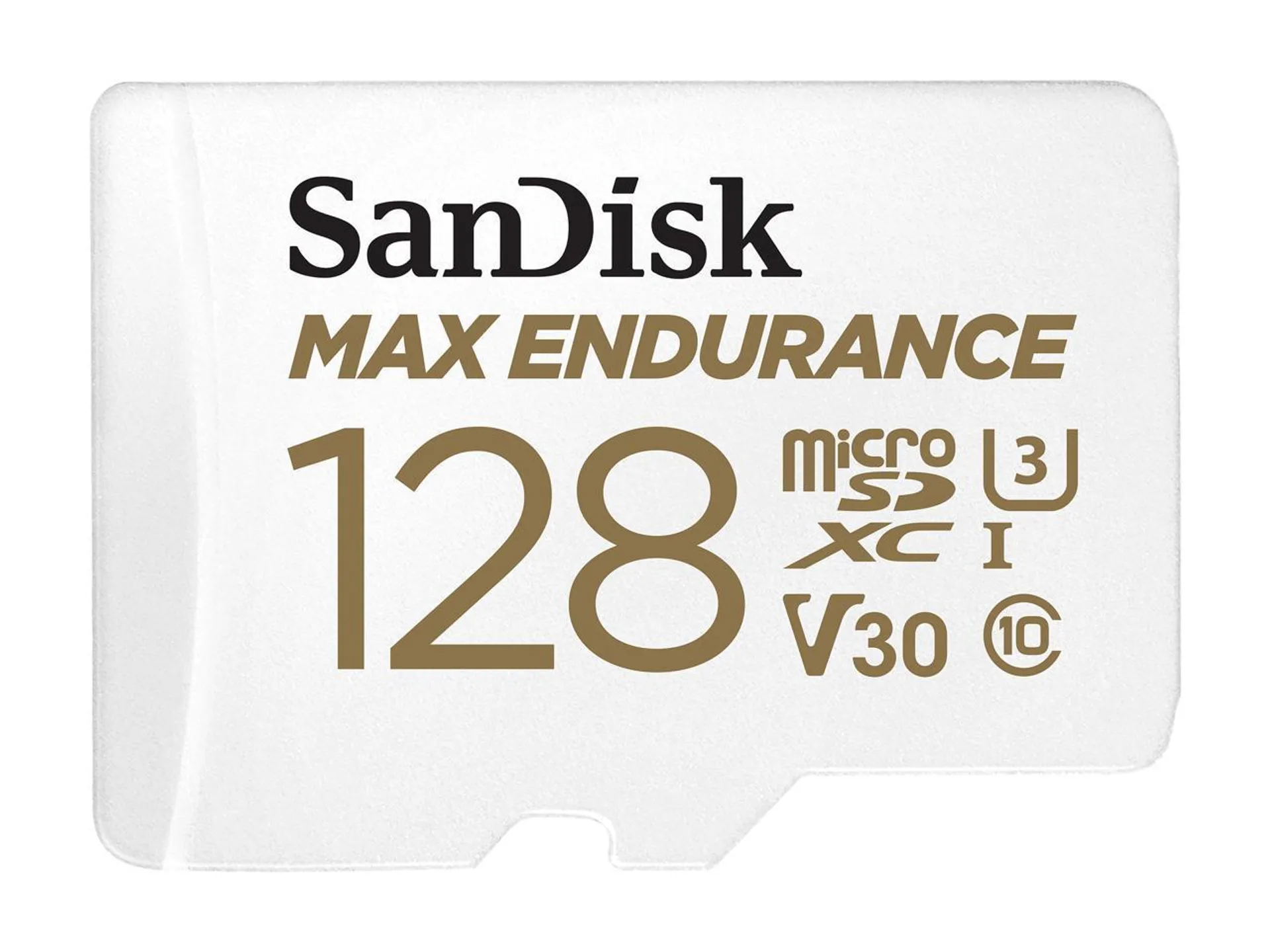 SanDisk 128GB MAX ENDURANCE microSDXC, U3, V30, Memory Card with Adapter for Home Security Cameras and Dash Cams, Speed up to 10