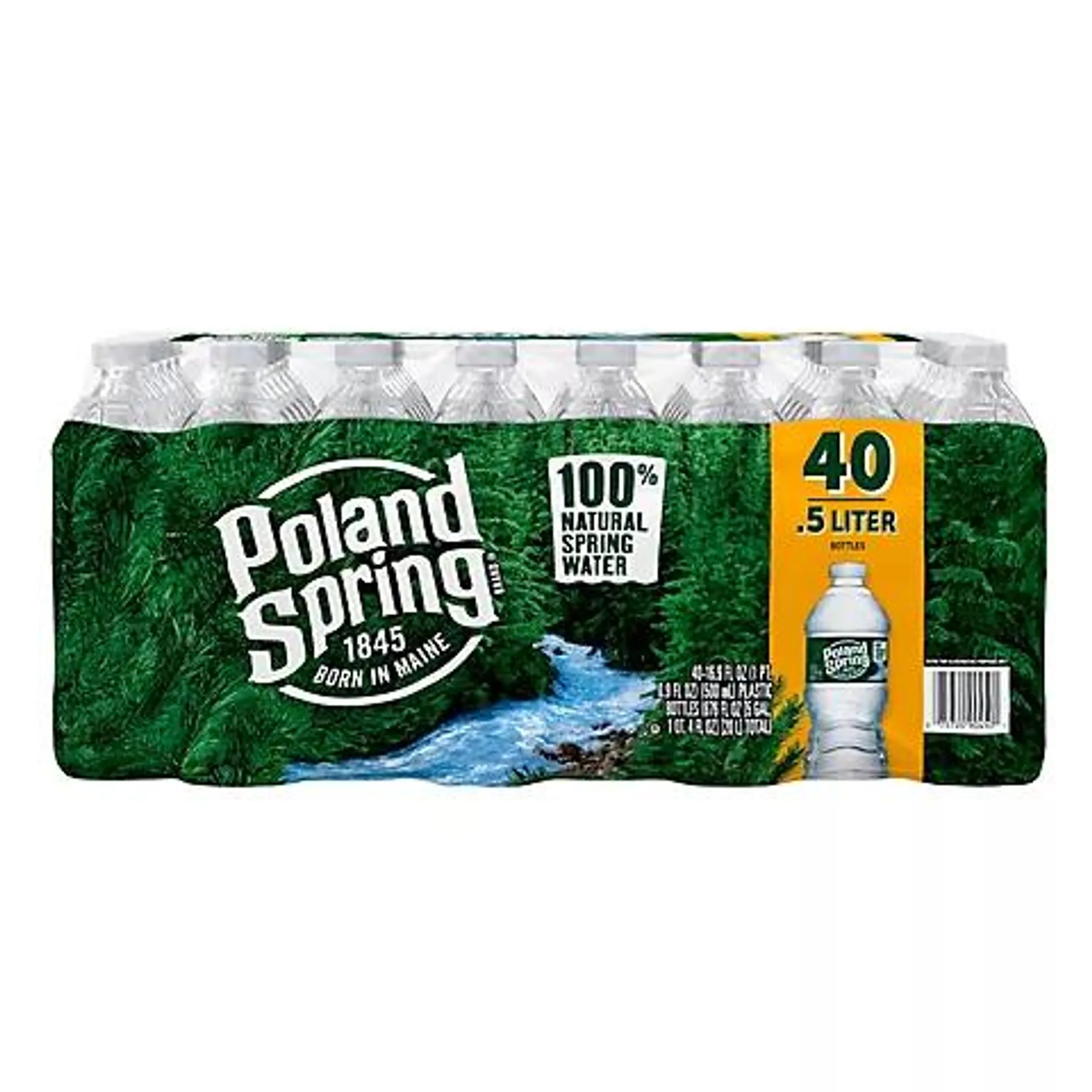 Poland Spring Natural Spring Water, 40 pk./16.9 oz.